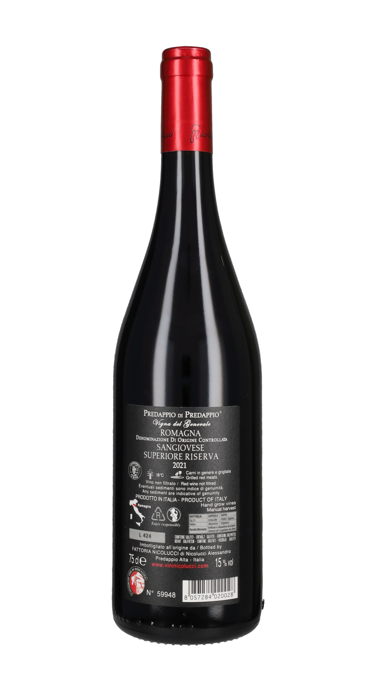 Sangiovese Superiore Riserva 'Vigna del Generale' Nicolucci 2021