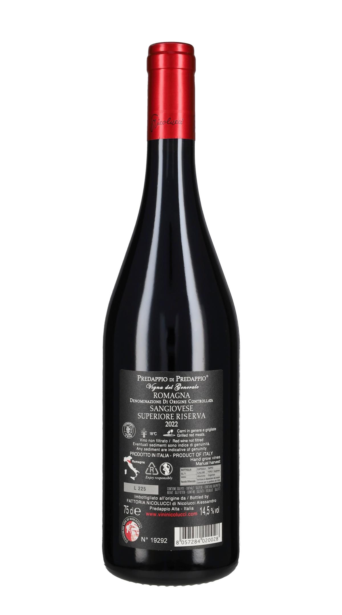 Sangiovese Superiore Riserva 'Vigna del Generale' Nicolucci 2022