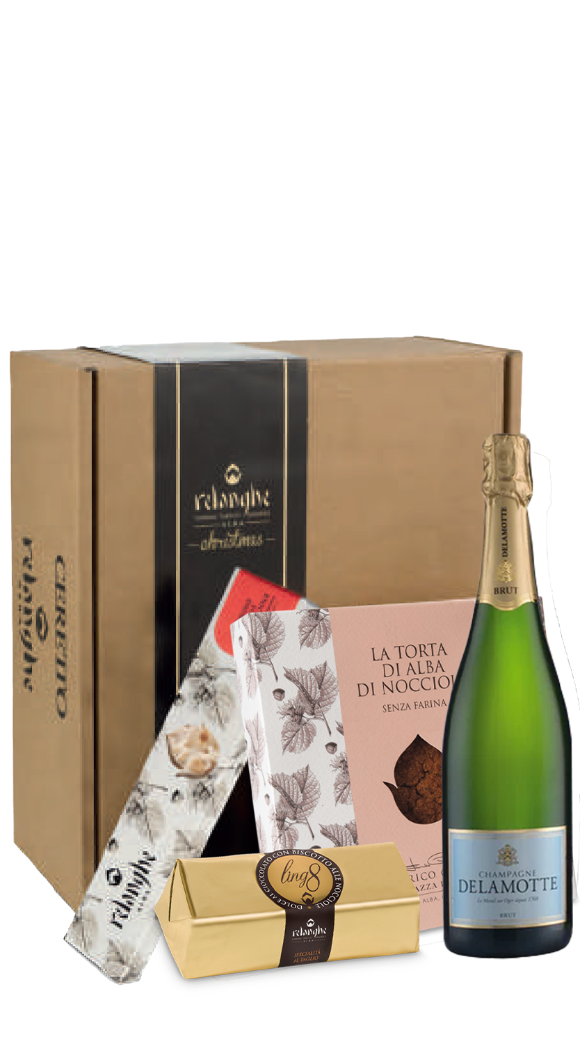 Dolci Delizie ReLanghe e Champagne Brut Delamotte