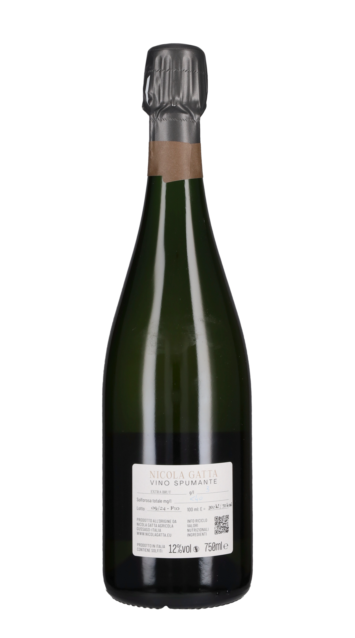 Spumante Metodo Classico Extra Brut 'Molener 90 Lune' Nicola Gatta