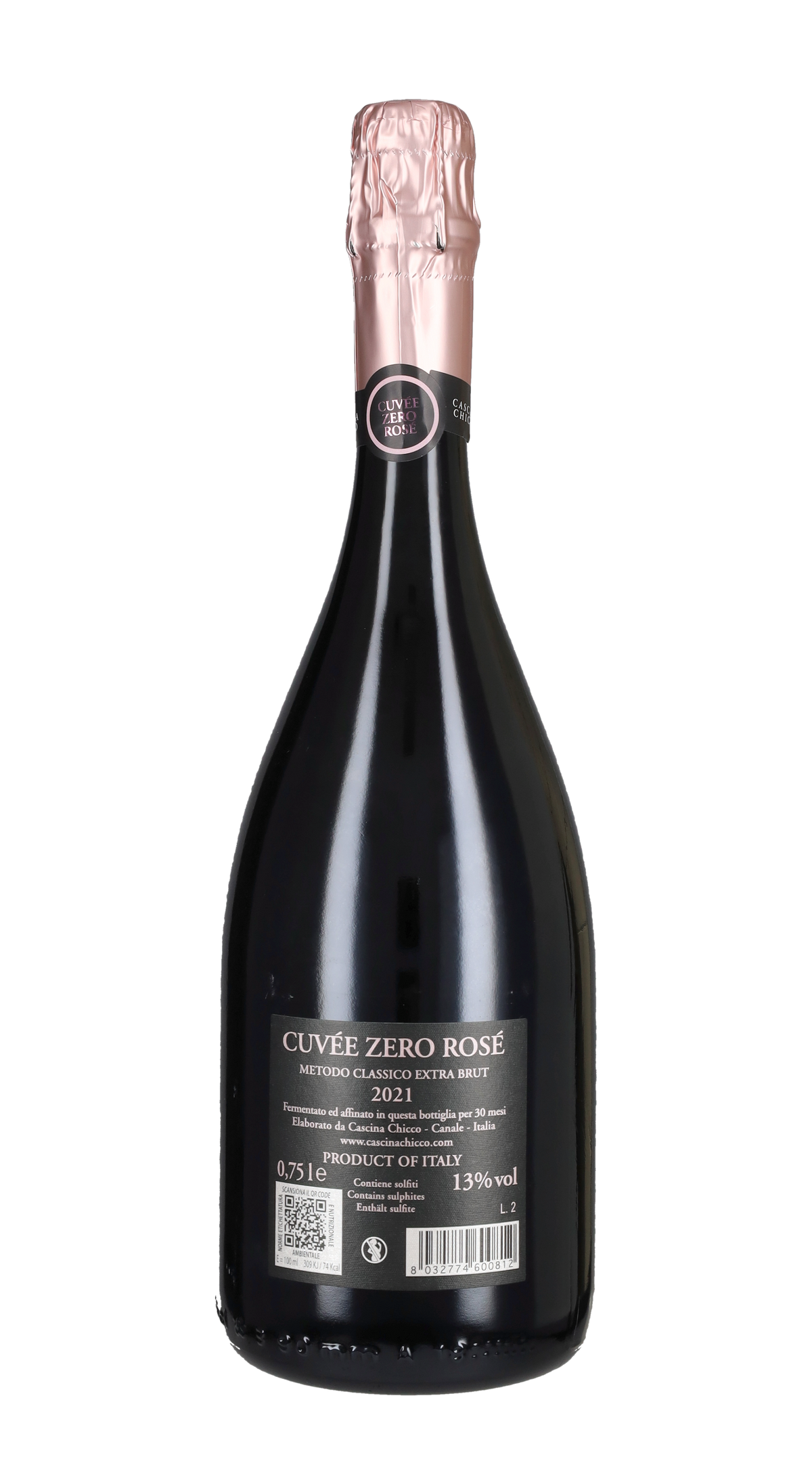 Spumante Metodo Classico Rosé 'Cuvée Zero' Cascina Chicco 2021