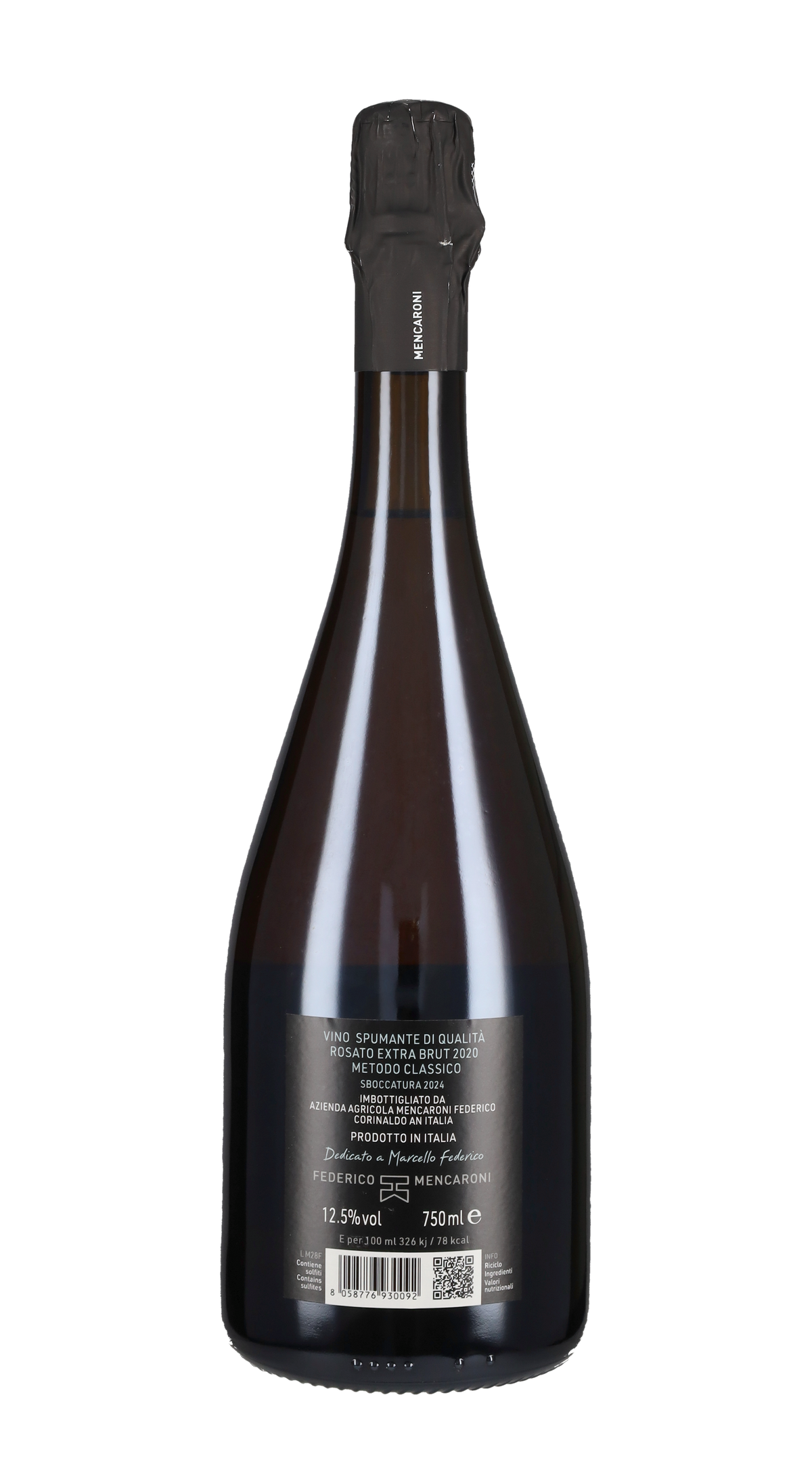 Spumante Metodo Classico Rosé Extra Brut Federico Mencaroni