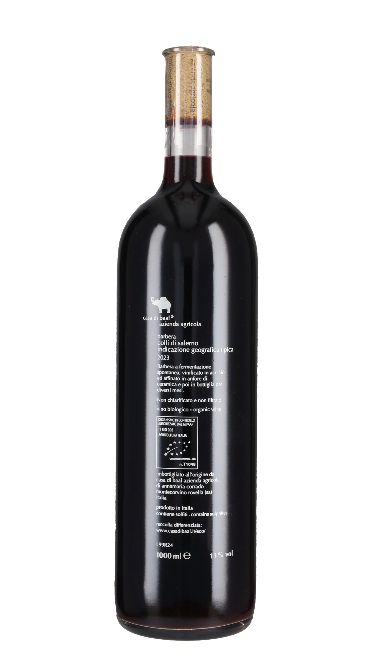 Barbera 'Torno Subito' Casa di Baal 2023 - 100cl