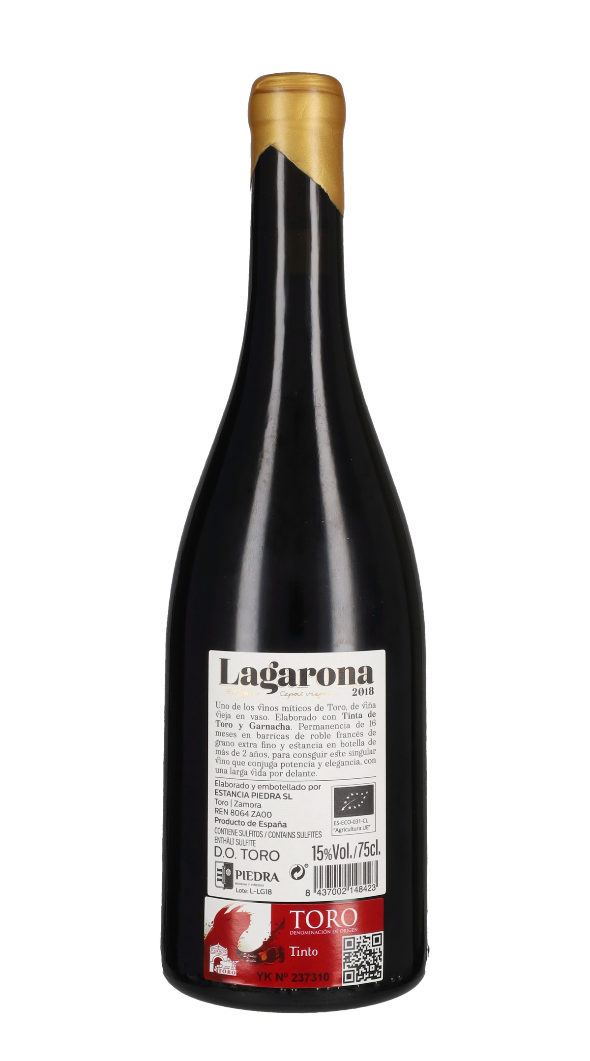 Toro 'Lagarona Tinto' Bodegas Piedra 2018