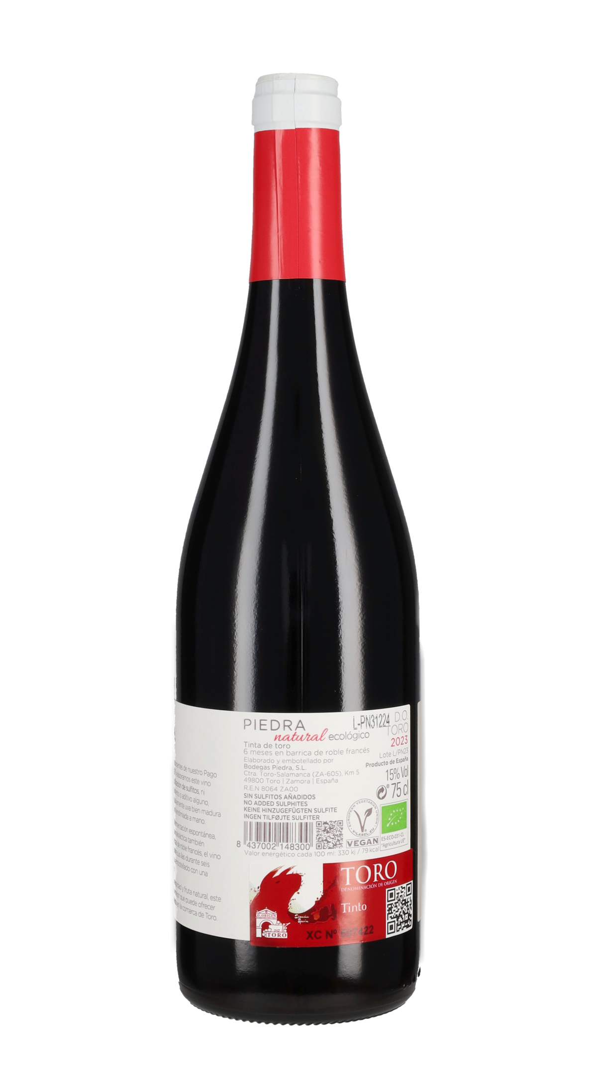 Toro 'Natural Ecologico' Bodegas Piedra 2023
