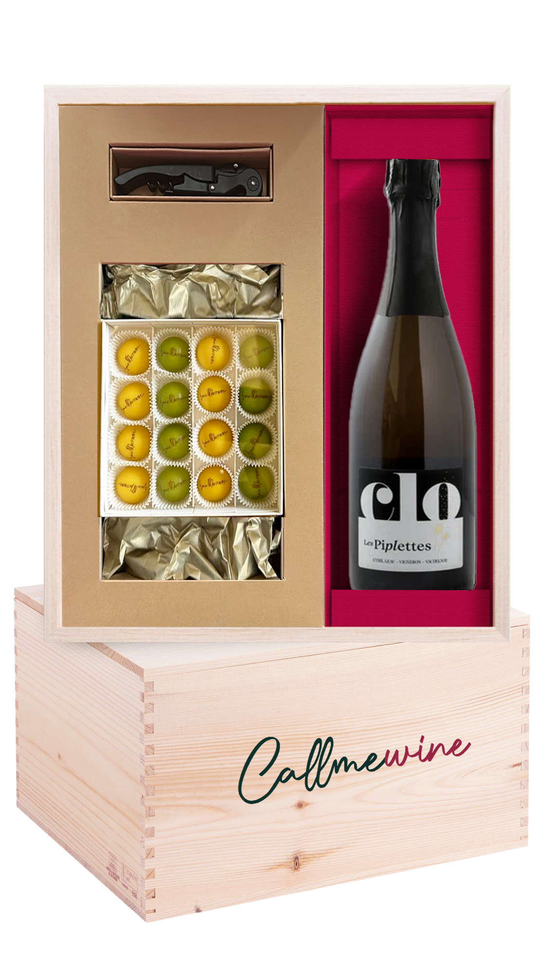 Praline Iginio Massari e Cremant Piplettes Domaine Clo