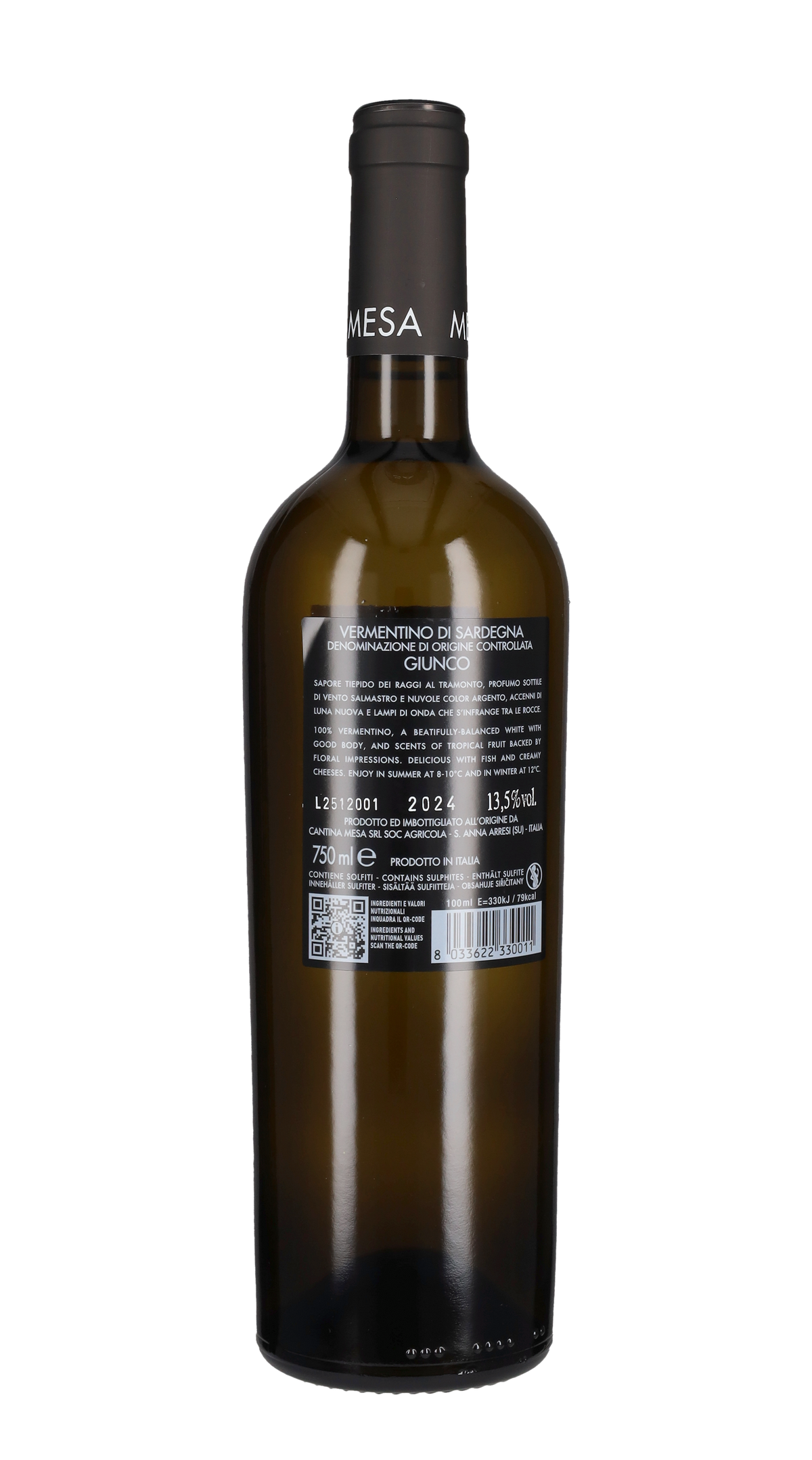 Vermentino di Sardegna 'Giunco' Mesa 2024