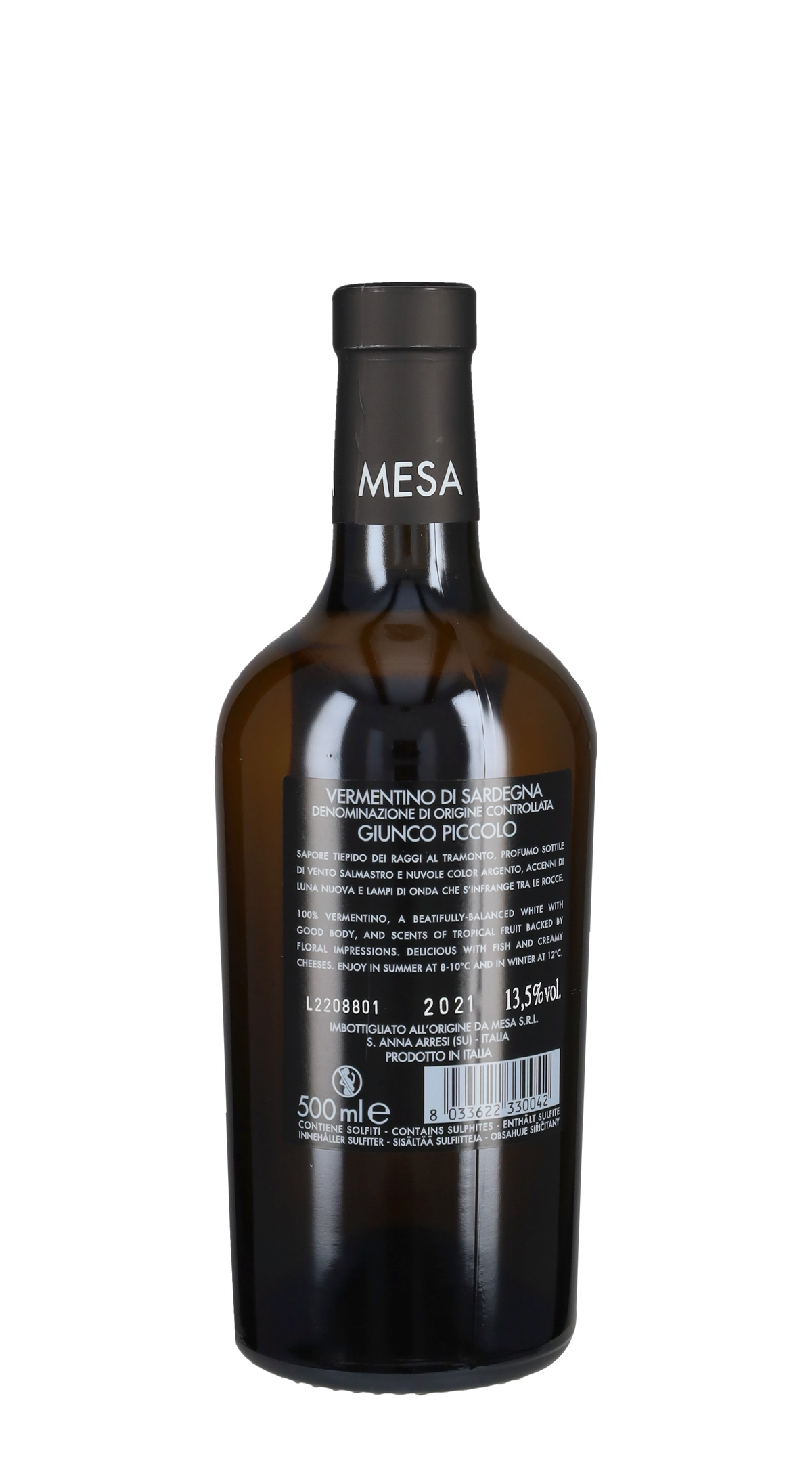 Vermentino di Sardegna 'Giunco Piccolo' Mesa 2021 - 37.5cl