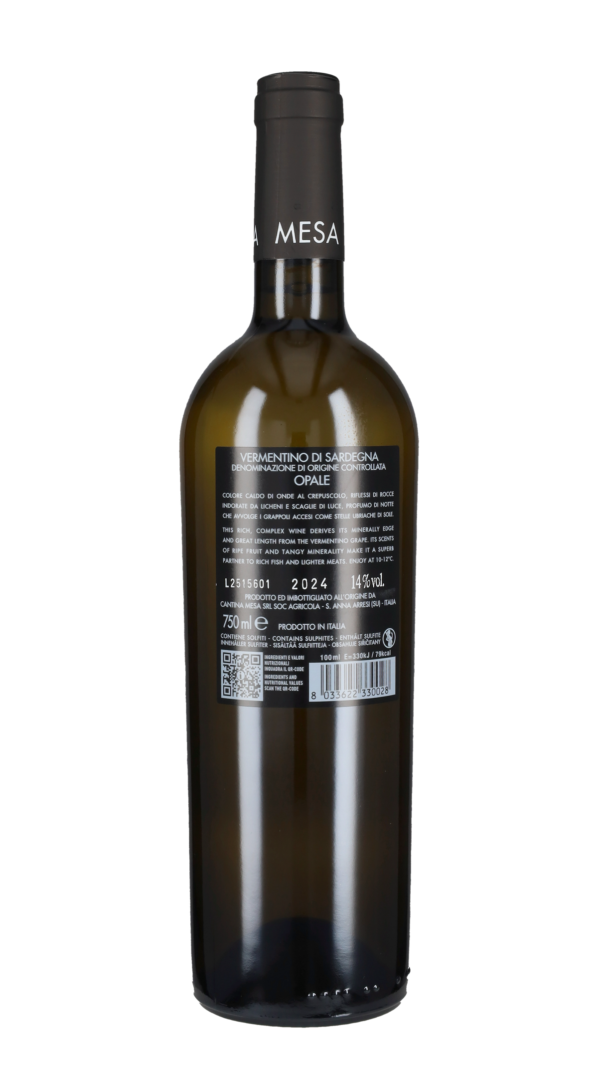 Vermentino di Sardegna 'Opale' Mesa 2025
