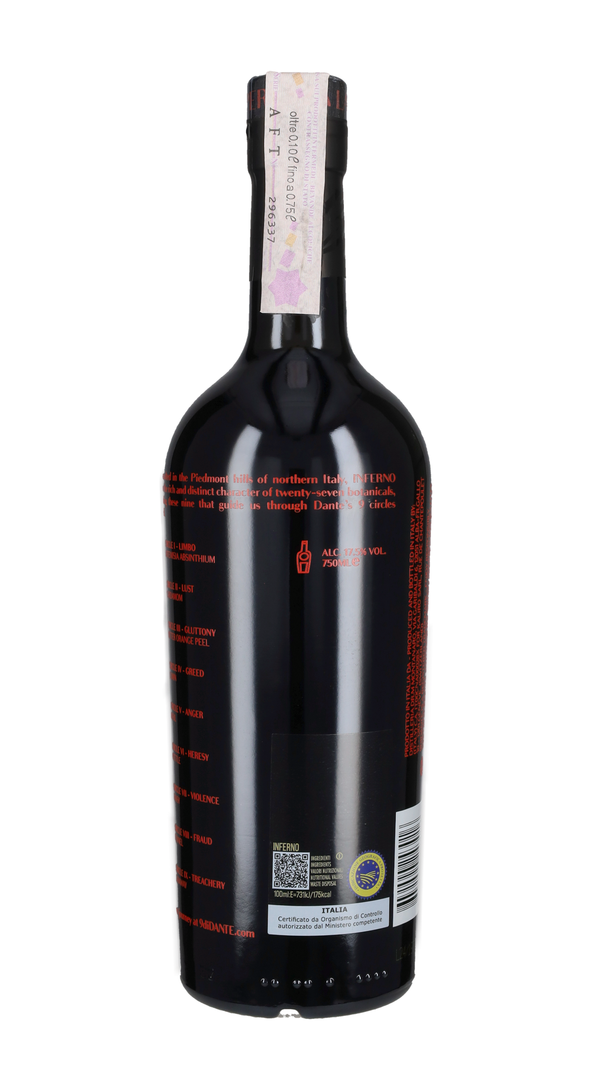 Vermouth Superiore 'Inferno' 9 Di Dante