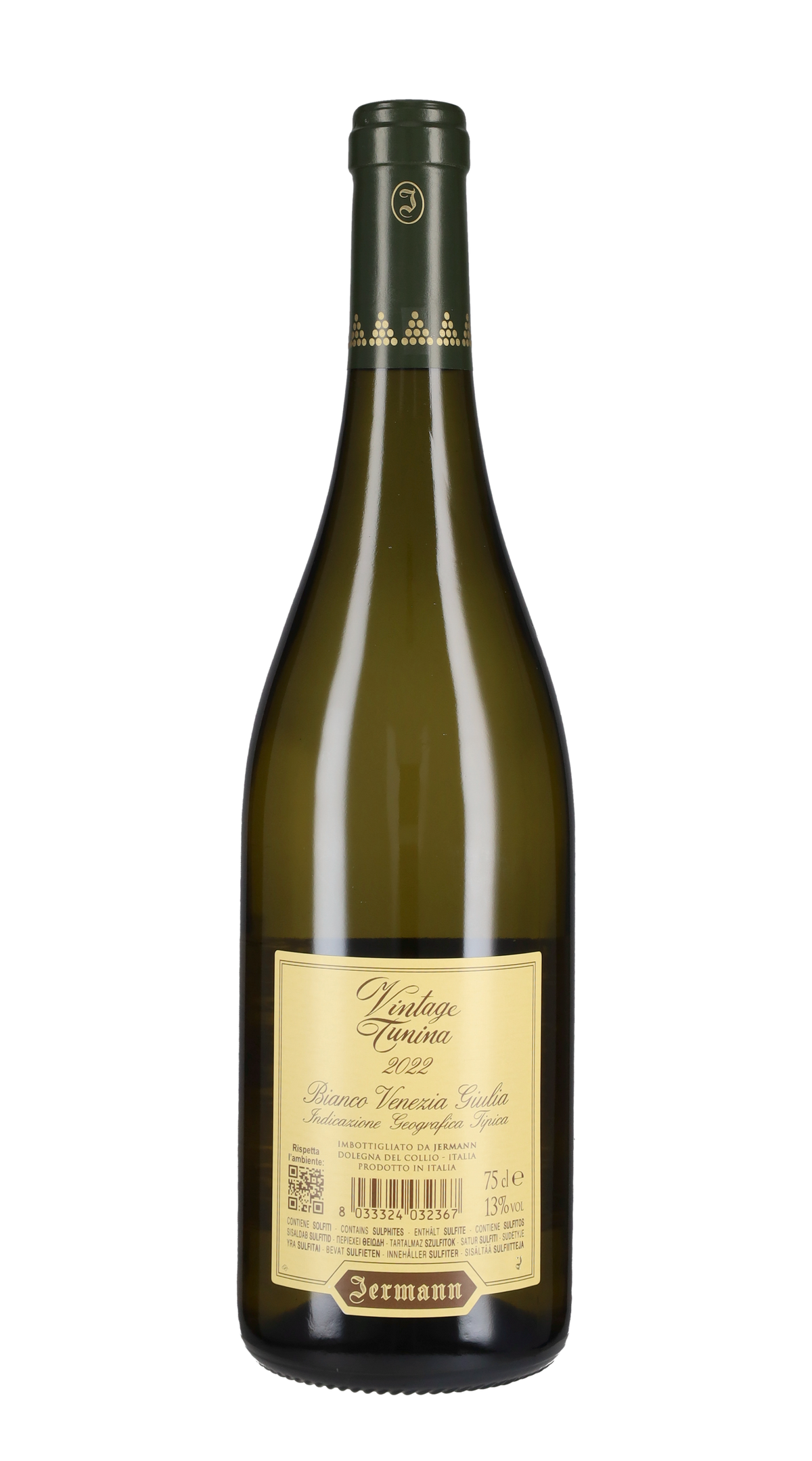 Vintage Tunina Jermann 2022 - tappo stelvin