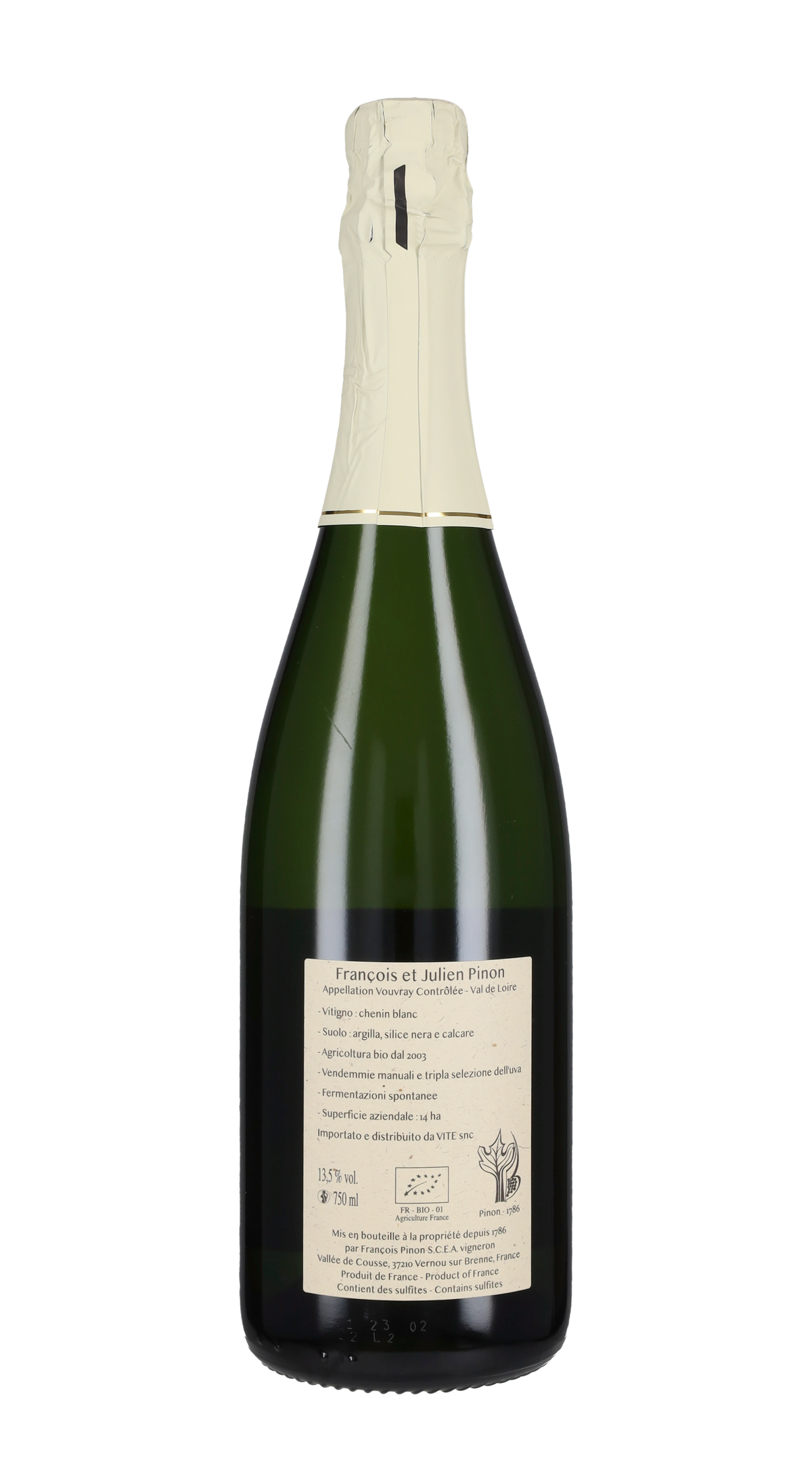 Vouvray Brut Non Dosé Pinon 2022