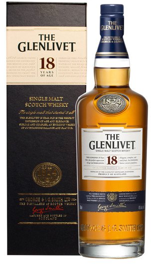 Whisky Single Malt Glenlivet 18 Anni - 100cl
