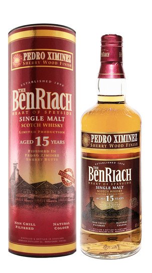 Whisky Single Malt Pedro Ximenez Wood Finish BenRiach 15 Anni