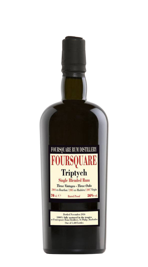 Rum Single Blended 'Triptych - Three Vintage 2004-2005-2006' Foursquare