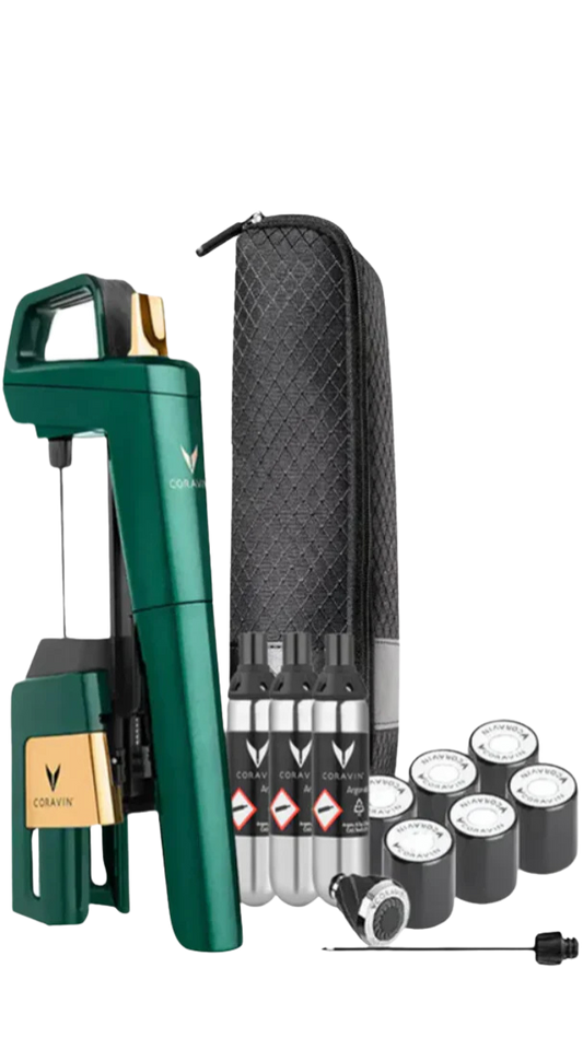 Coravin 'Timeless Six+' Emerald Green Premium Set