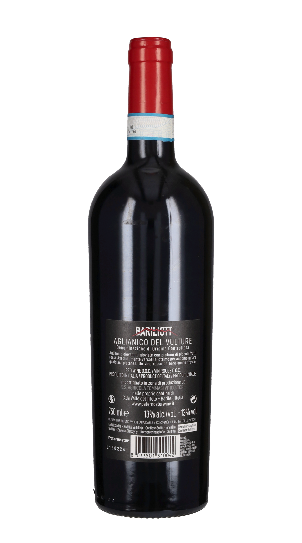 Aglianico del Vulture 'Bariliott' Paternoster 2021