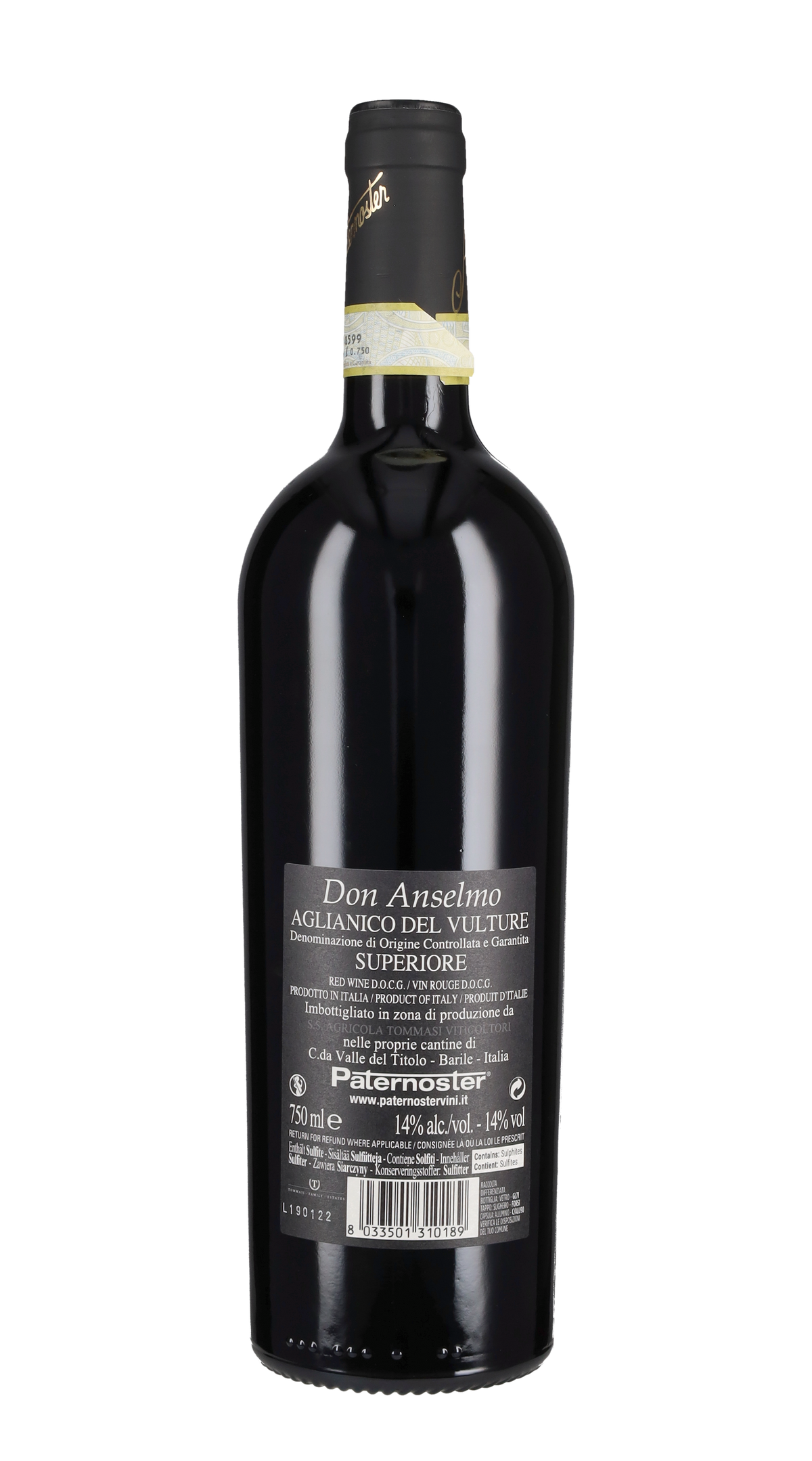 Aglianico del Vulture 'Don Anselmo' Paternoster 2018