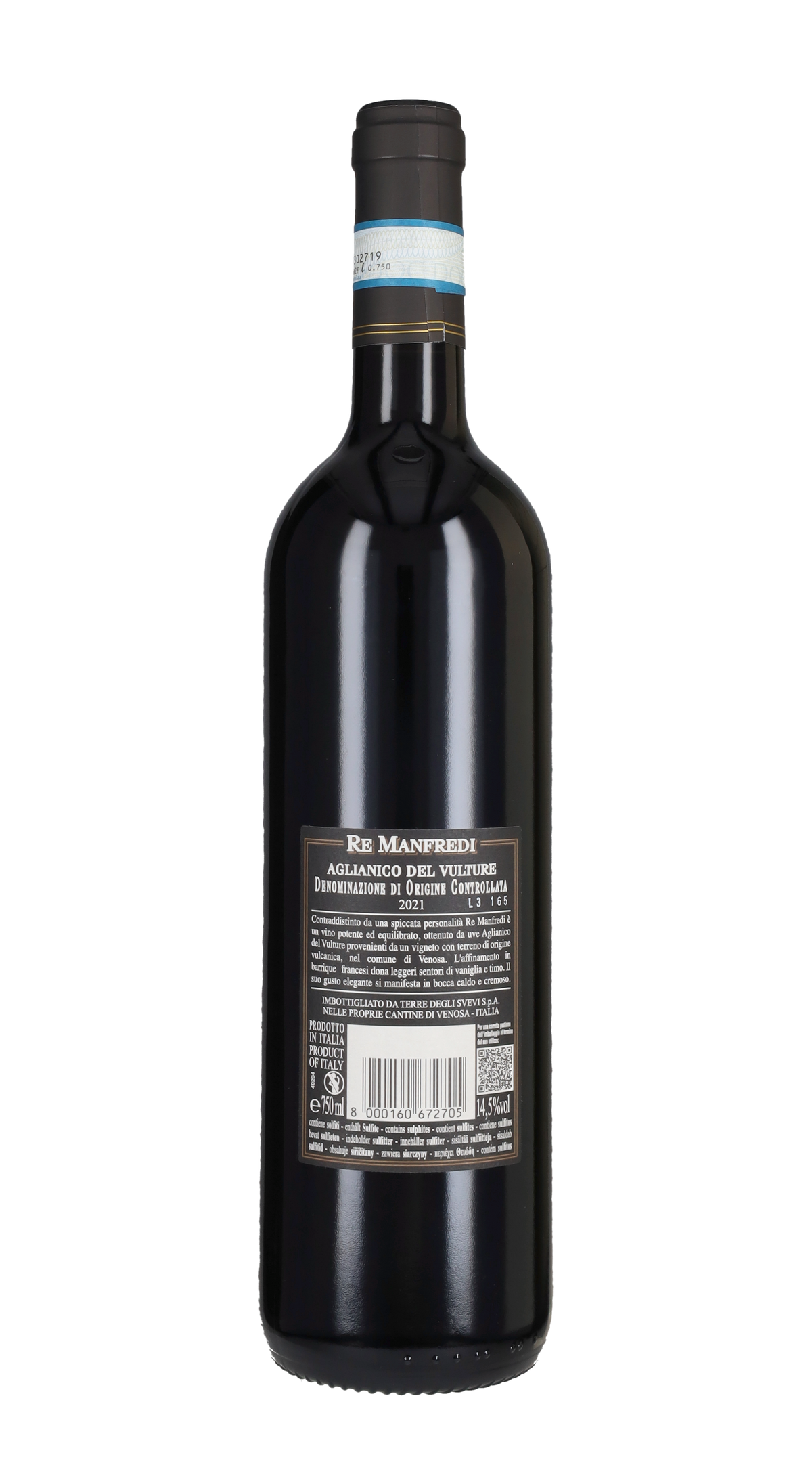 Aglianico del Vulture 'Re Manfredi' Terre degli Svevi - Re Manfredi 2021