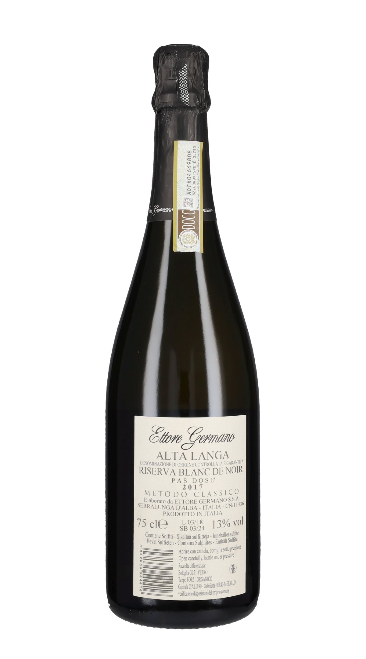 Alta Langa Riserva Blanc de Blancs '65 Mesi' Ettore Germano 2017