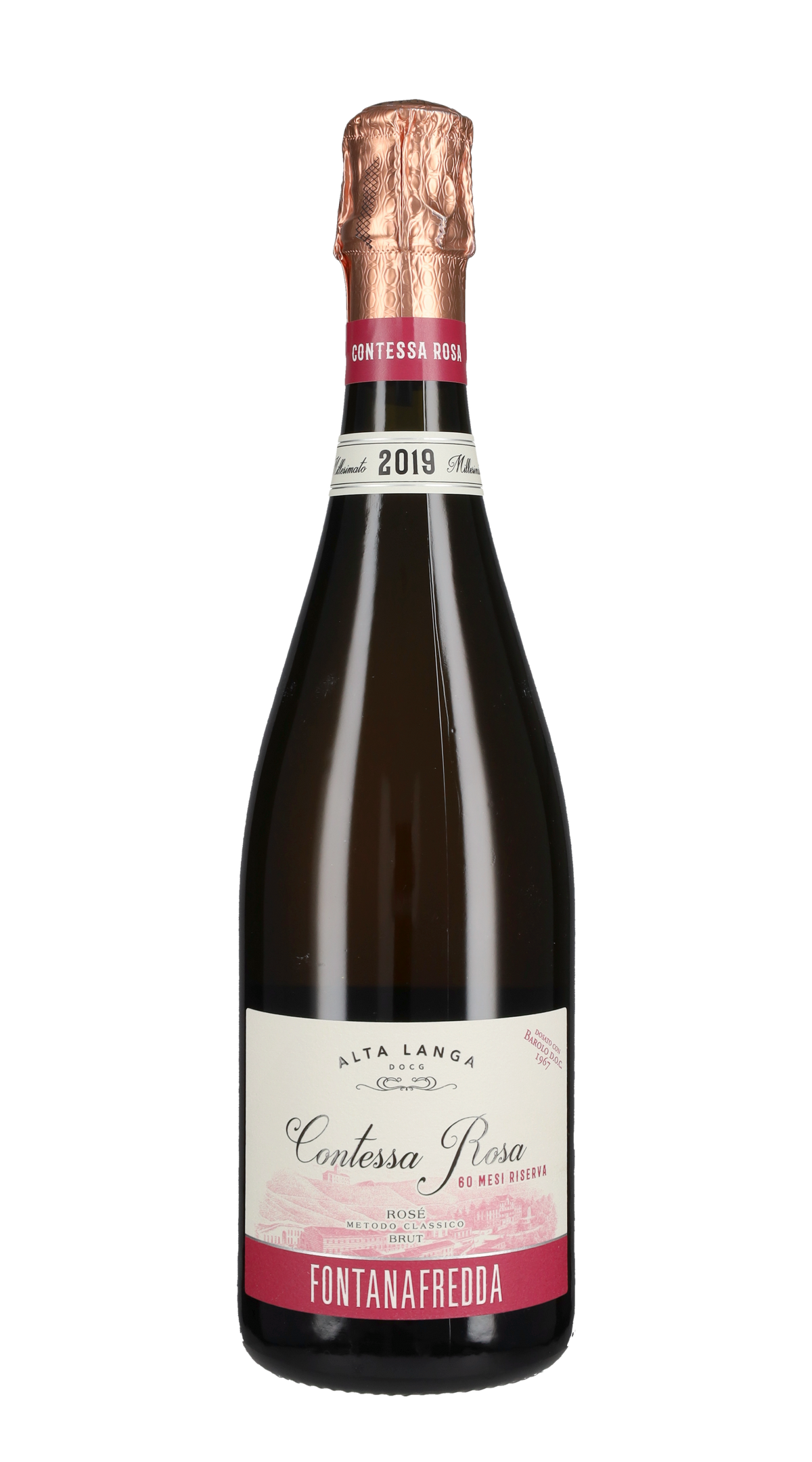 Alta Langa Rosé Brut Riserva 'Contessa Rosa' Fontanafredda 2019