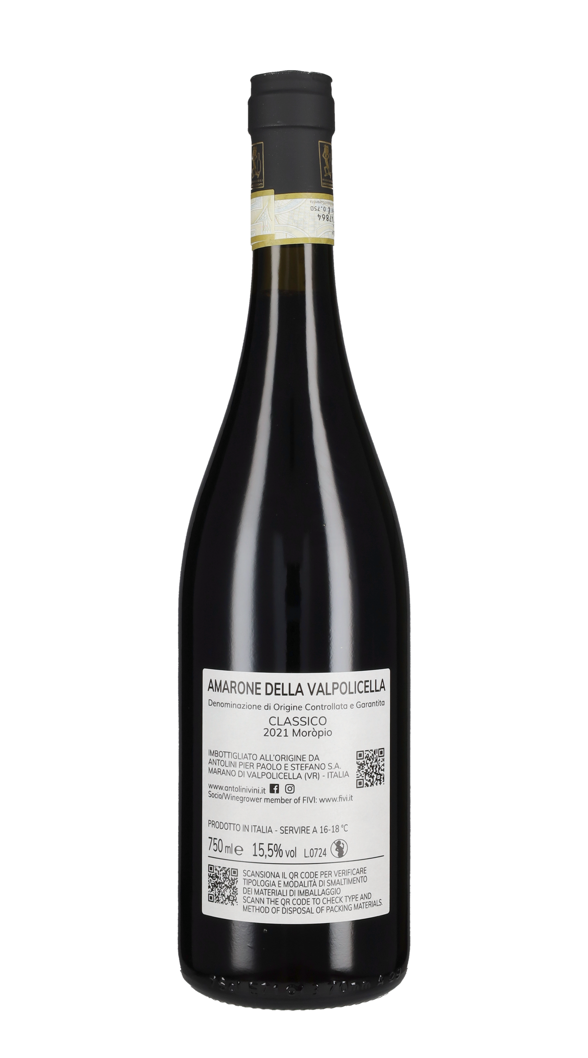 Amarone Classico 'Moropio' Antolini 2021