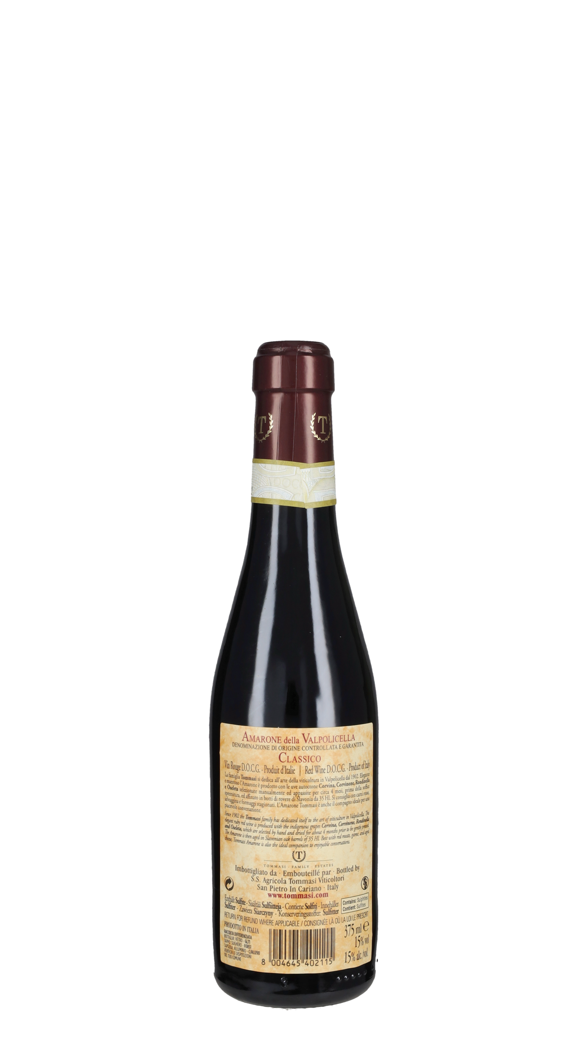 Amarone Classico Tommasi 2022 - 37.5cl
