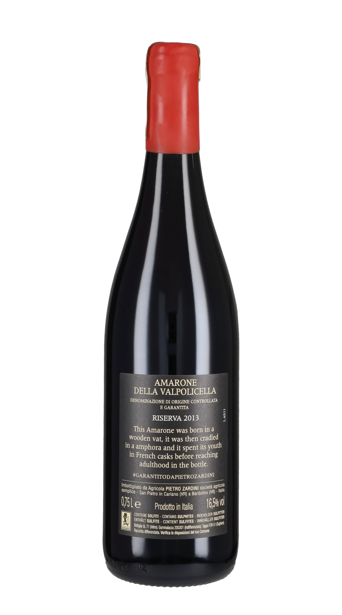 Amarone della Valpolicella Riserva 'Decem' Pietro Zardini 2013