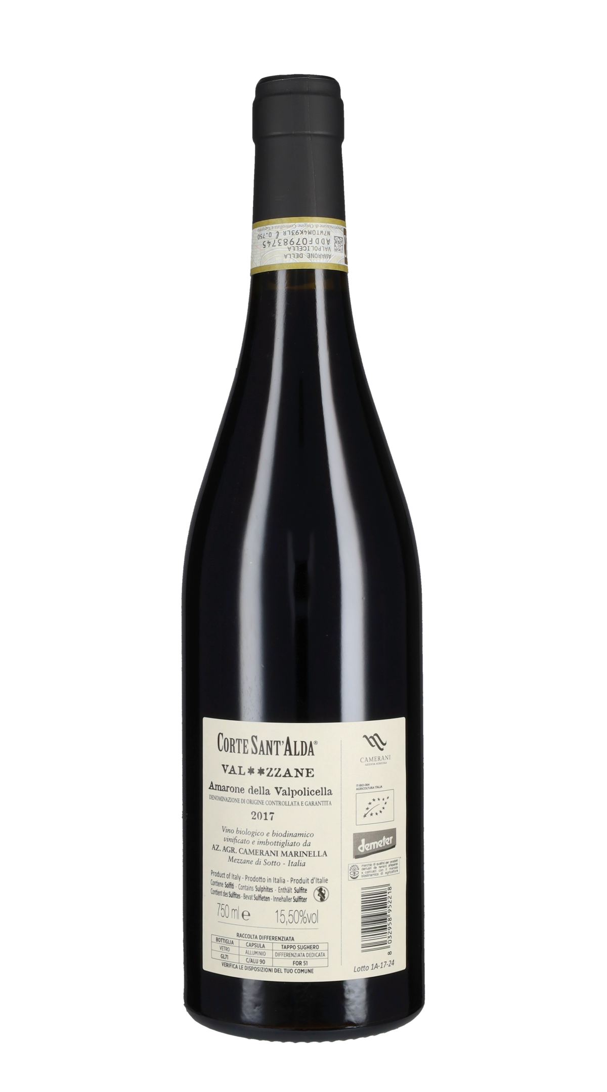 Amarone 'Valmezzane' Camerani - Corte Sant'Alda 2017