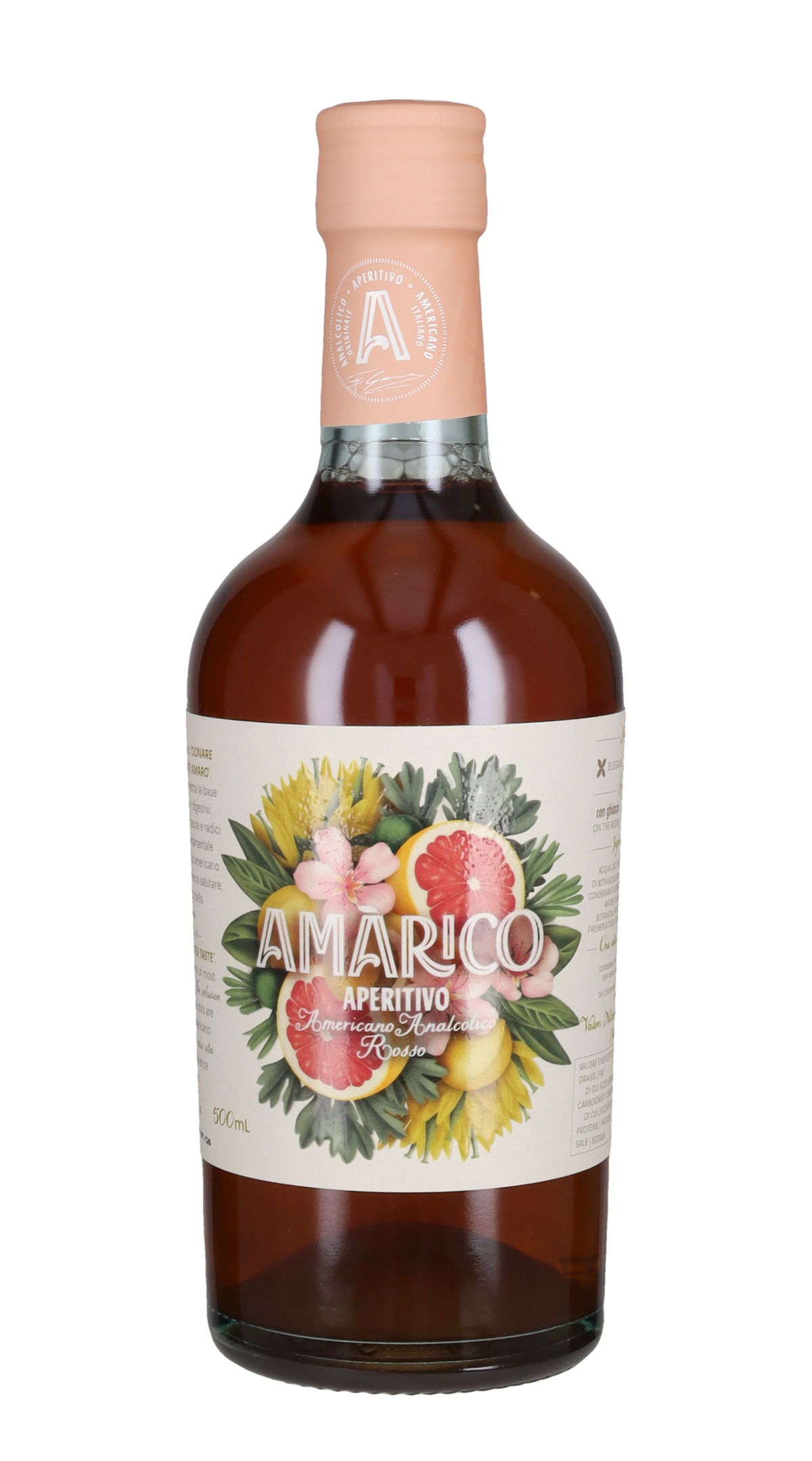 Aperitivo Americano Analcolico Rosso Amarico - 50cl