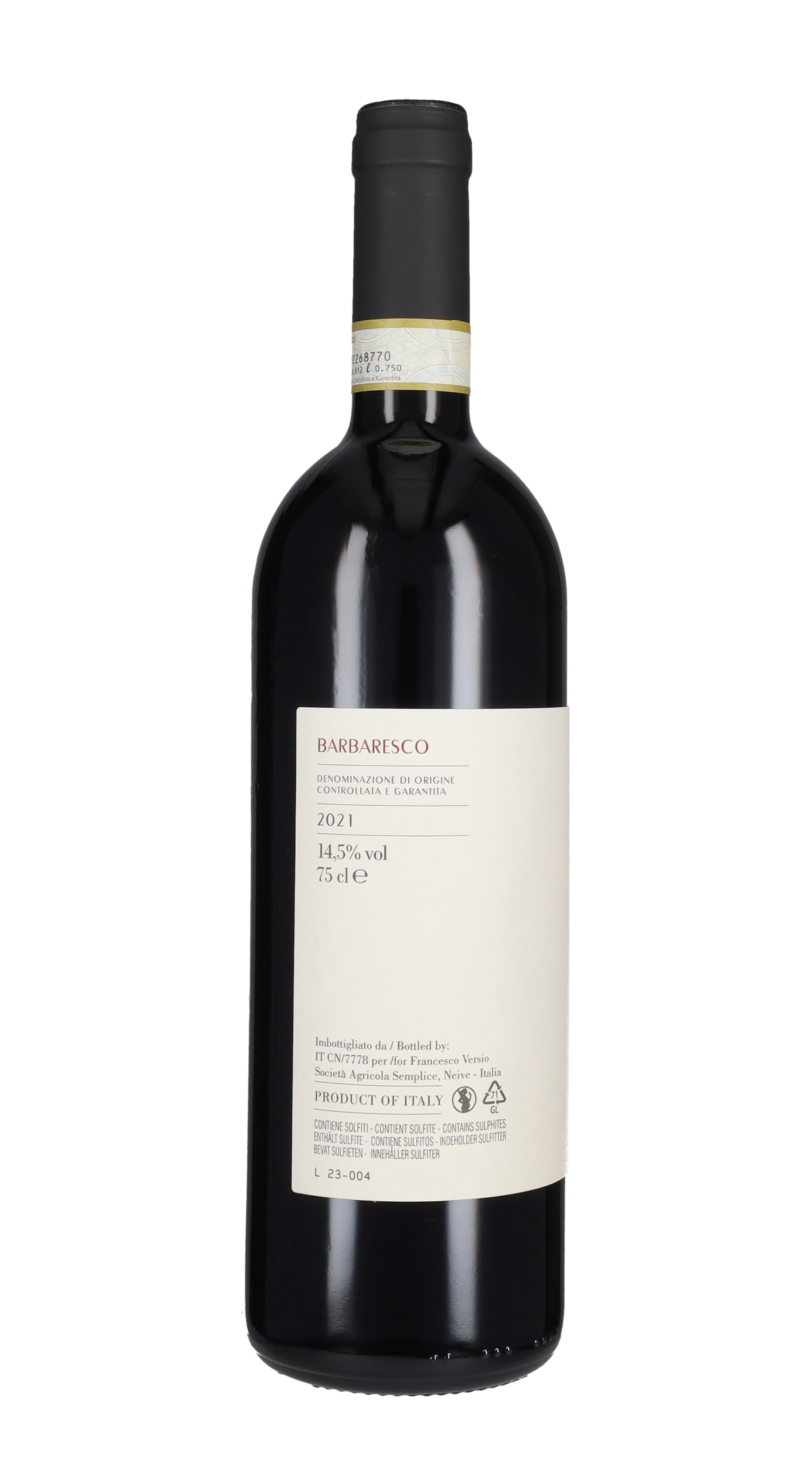 Barbaresco Francesco Versio 2021