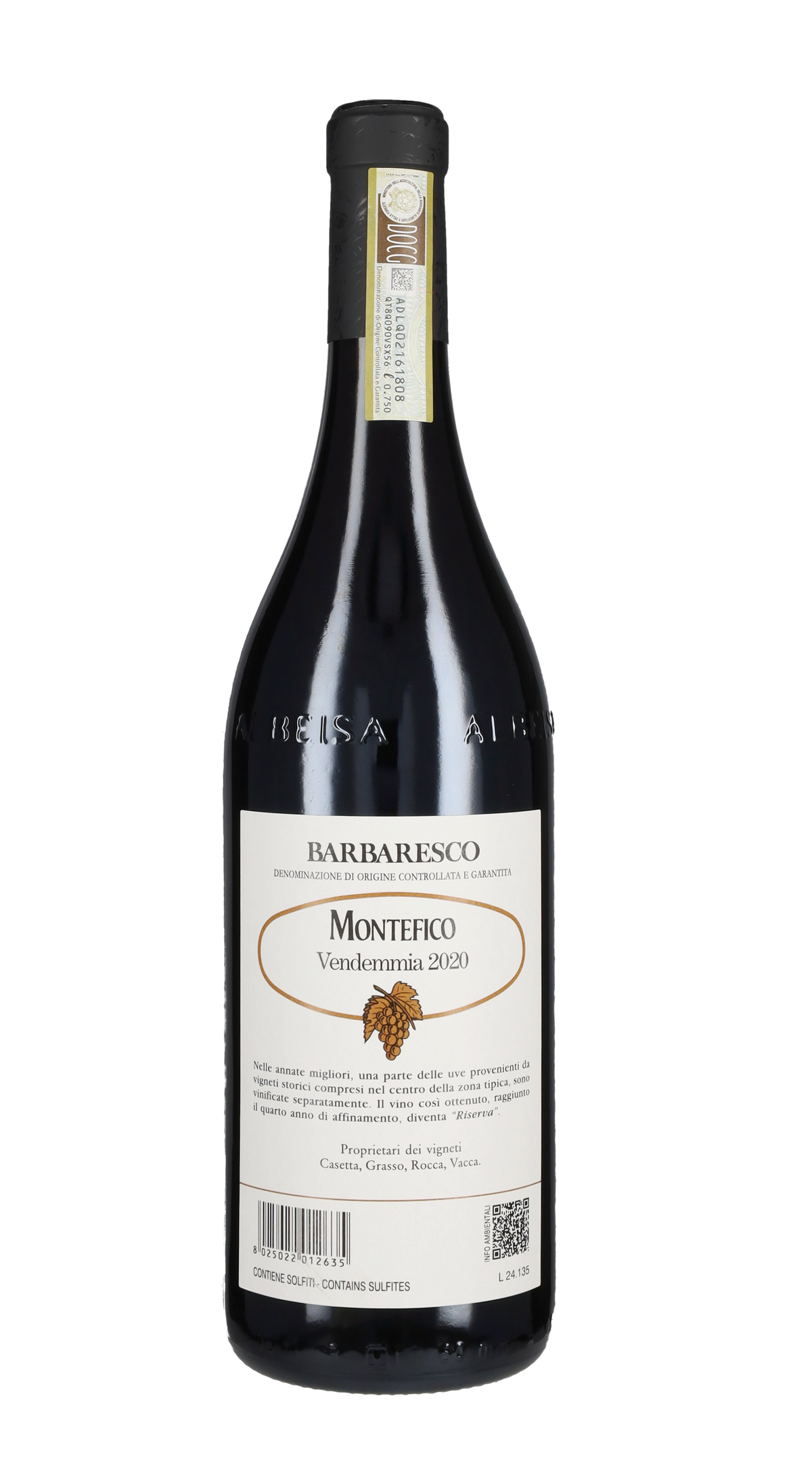 Barbaresco Riserva 'Montefico' Produttori del Barbaresco 2020