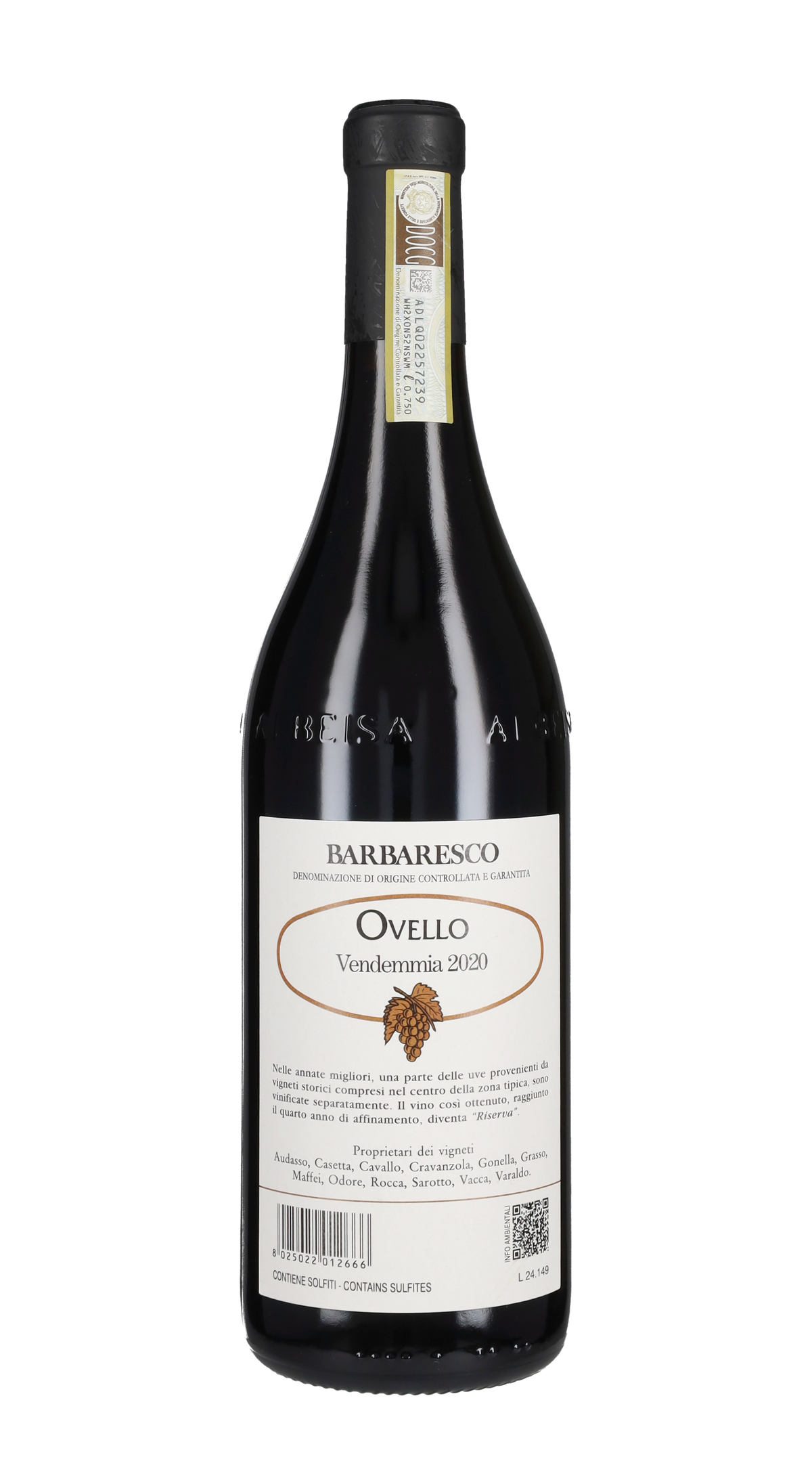 Barbaresco Riserva 'Ovello' Produttori del Barbaresco 2021
