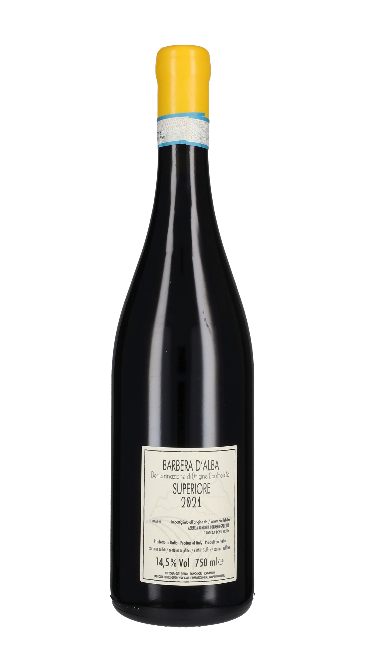 Barbera d'Alba Superiore 'Hica' Gabriele Cordero 2021