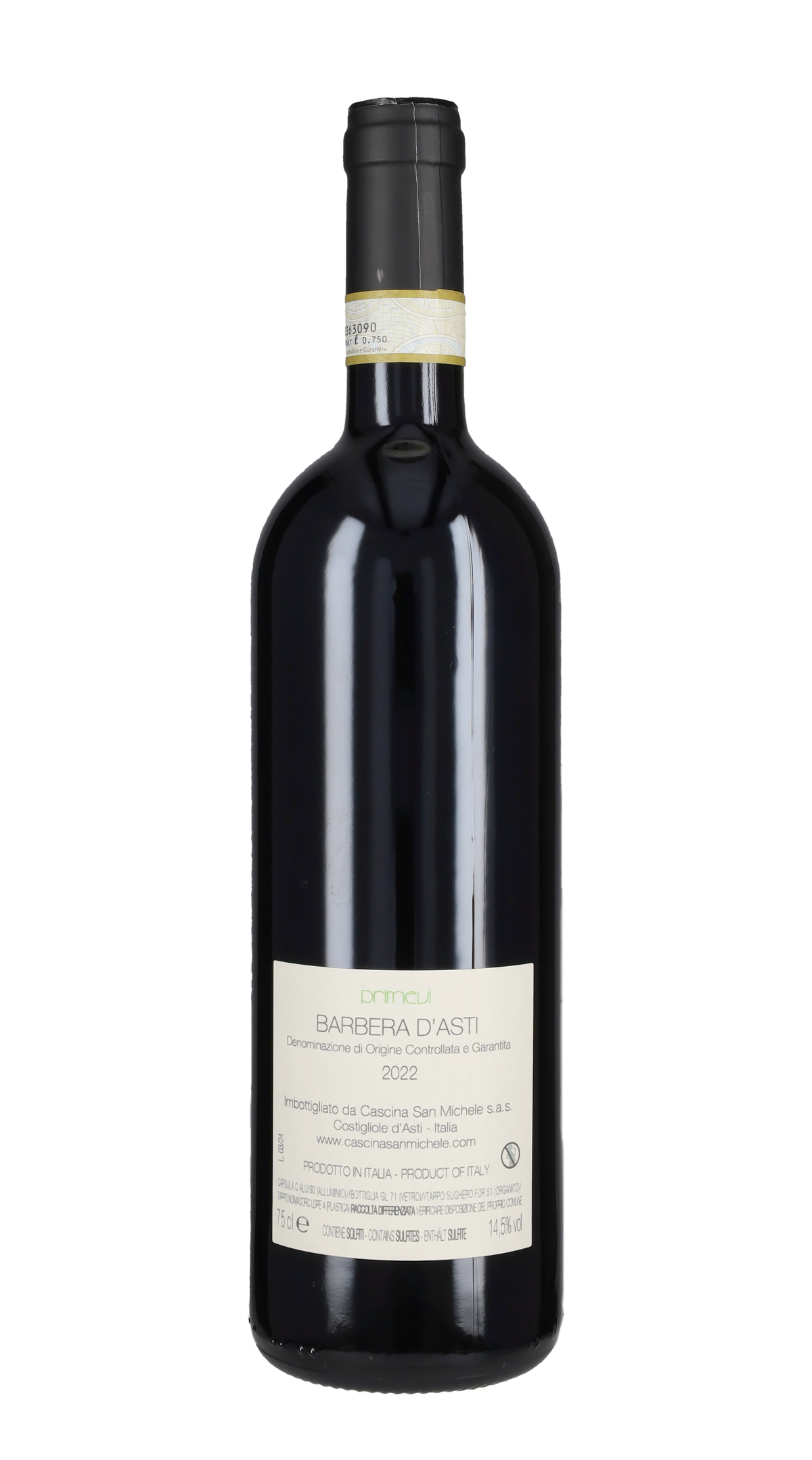 Barbera d'Asti 'Primevì' Cascina San Michele 2023