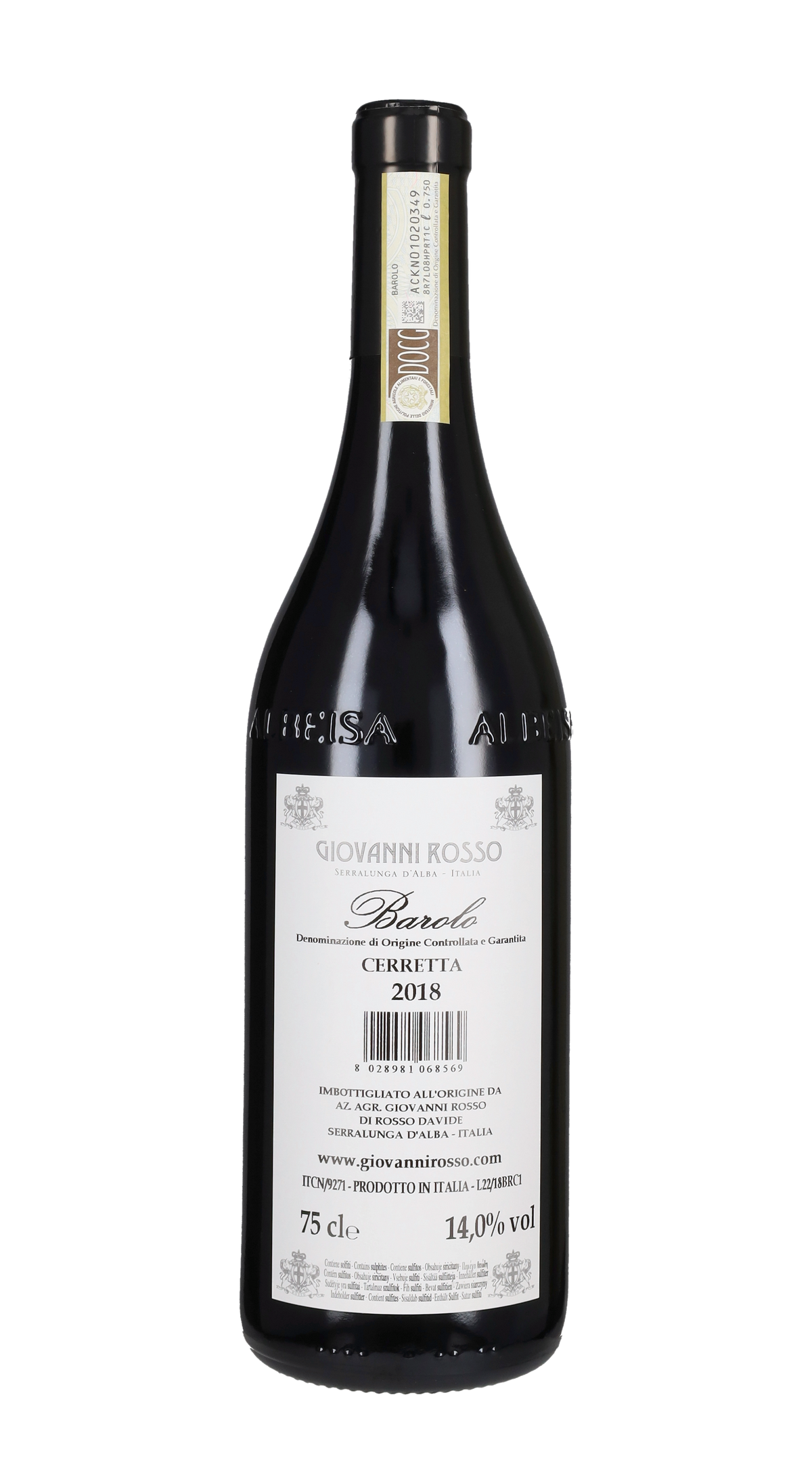 Barolo 'Cerretta' Giovanni Rosso 2018