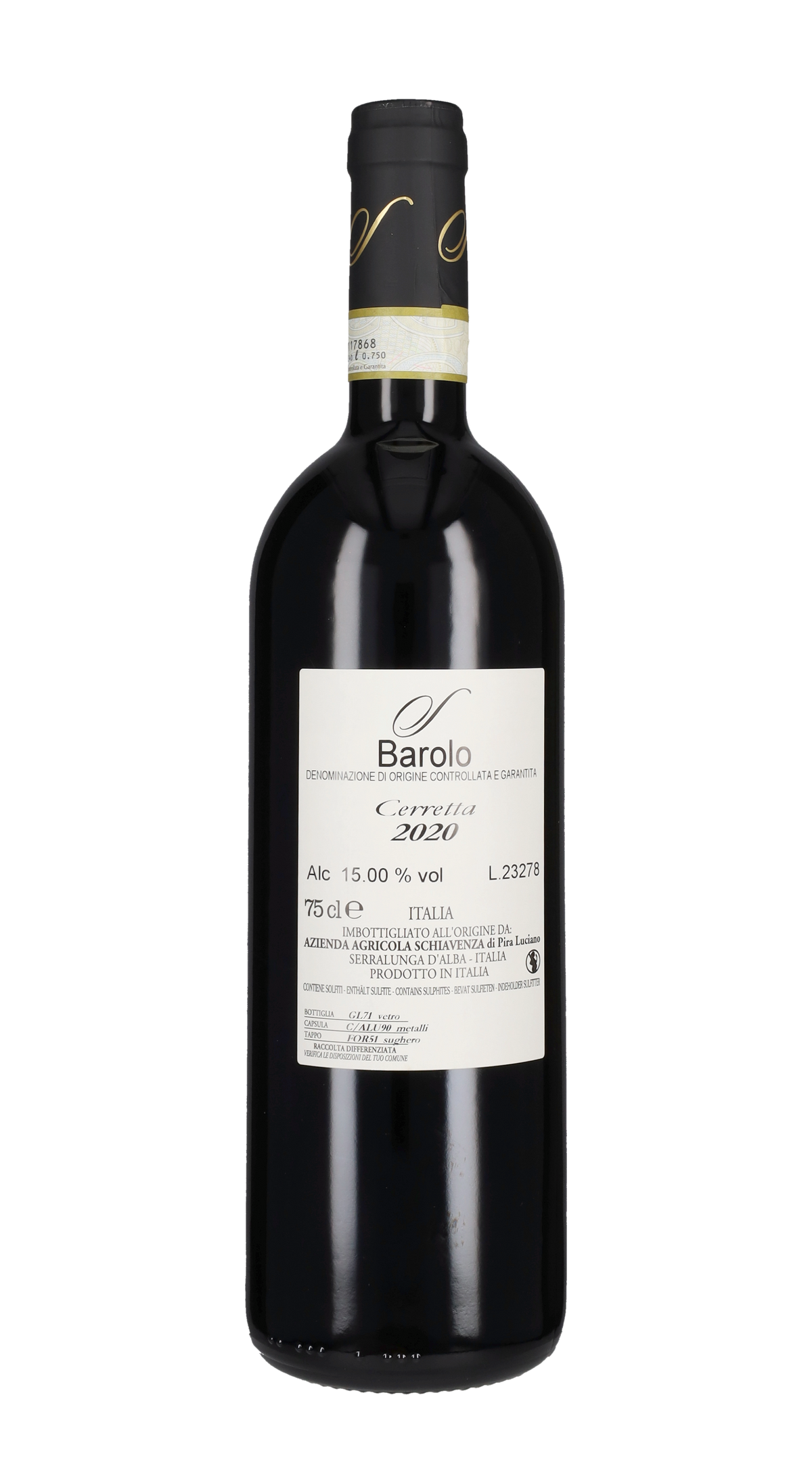 Barolo 'Cerretta' Schiavenza 2020