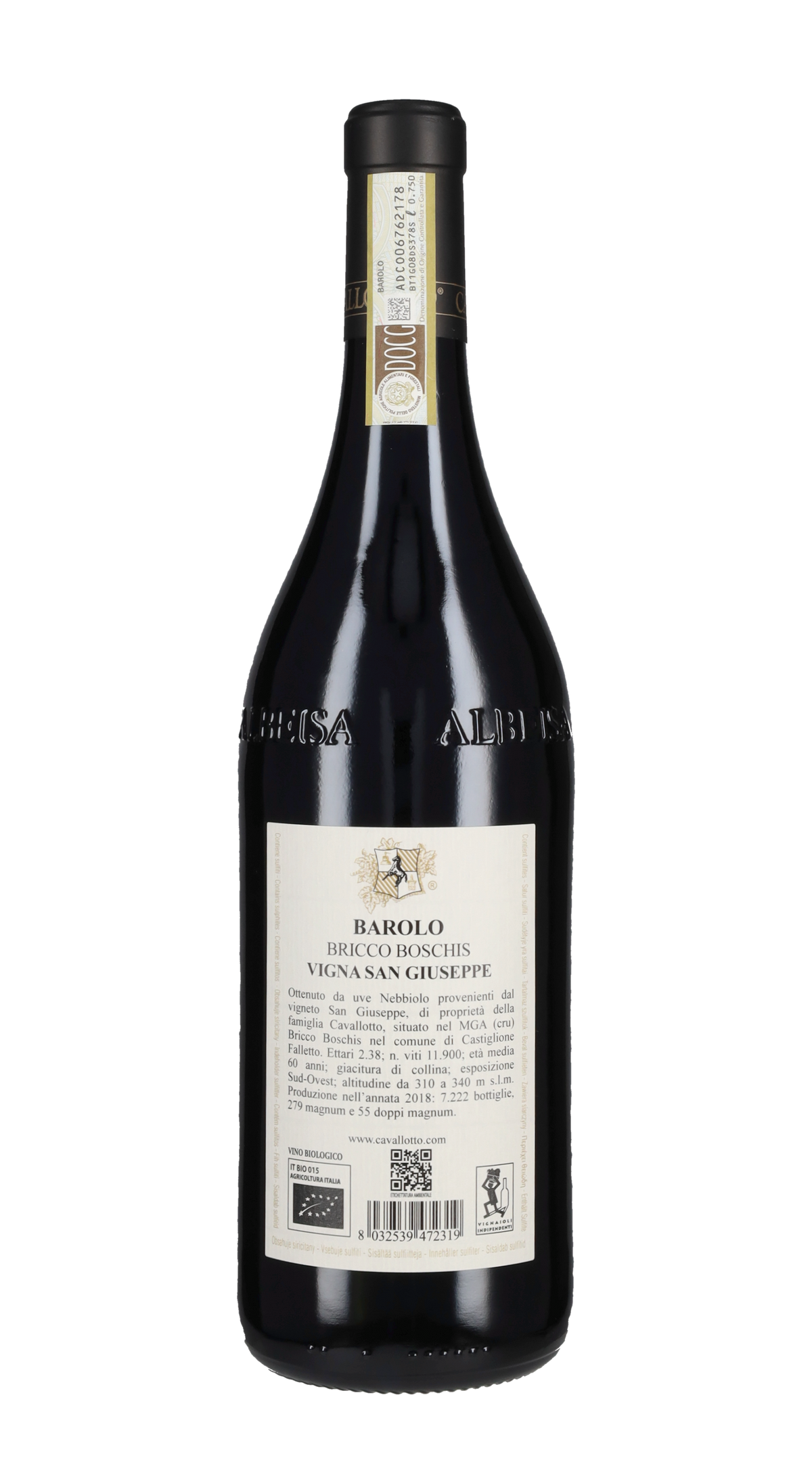 Barolo Riserva 'Bricco Boschis Vigna San Giuseppe' Cavallotto 2018