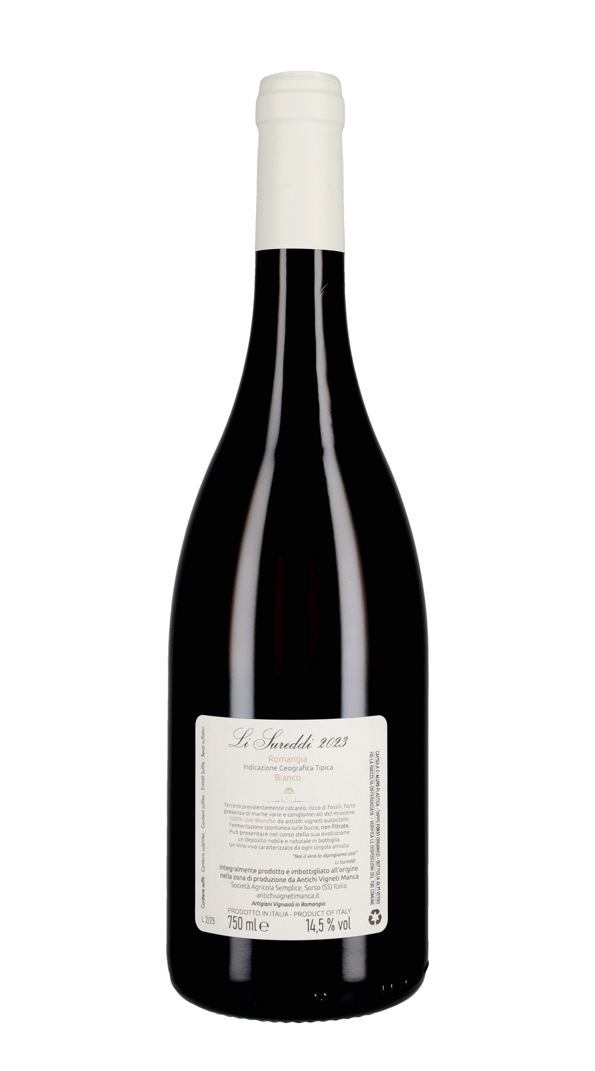 Bianco 'Li Sureddi' Antichi Vigneti Manca 2023