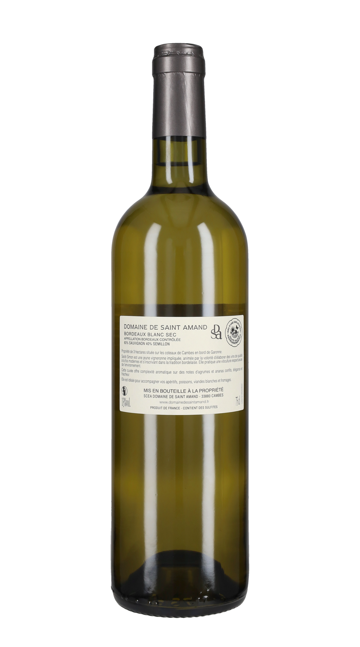 Bordeaux Blanc Domaine de Saint Amand 2020