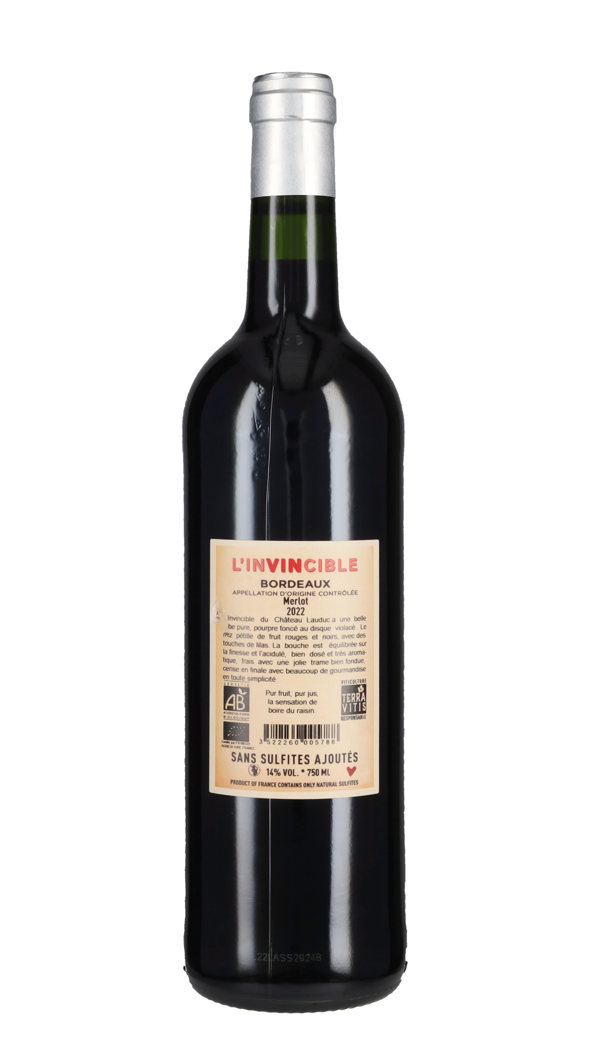 Bordeaux Rosé 'InVinCible' Chateau Lauduc 2022