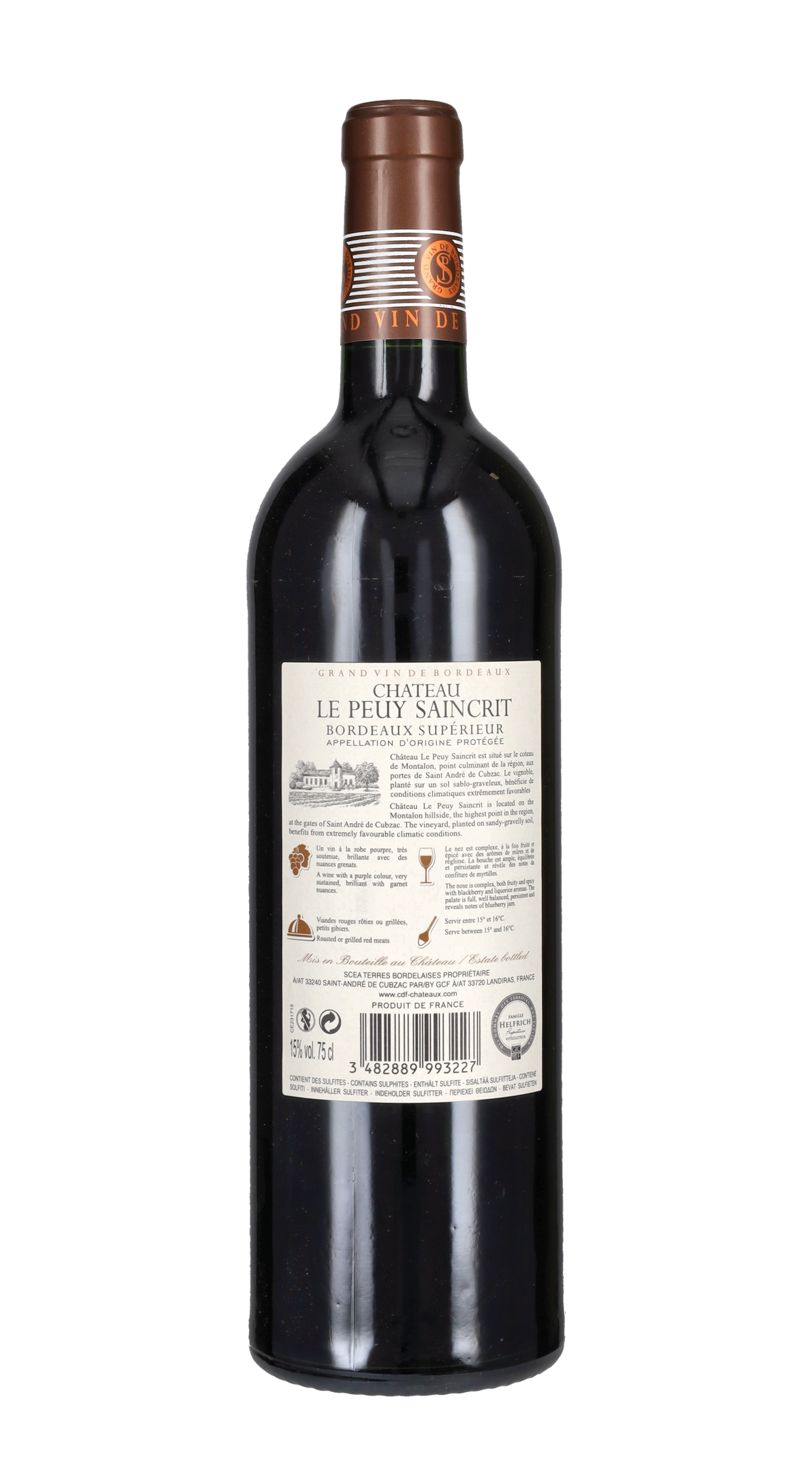 Bordeaux Superieur Chateau Le Peuy Saincrit 2019