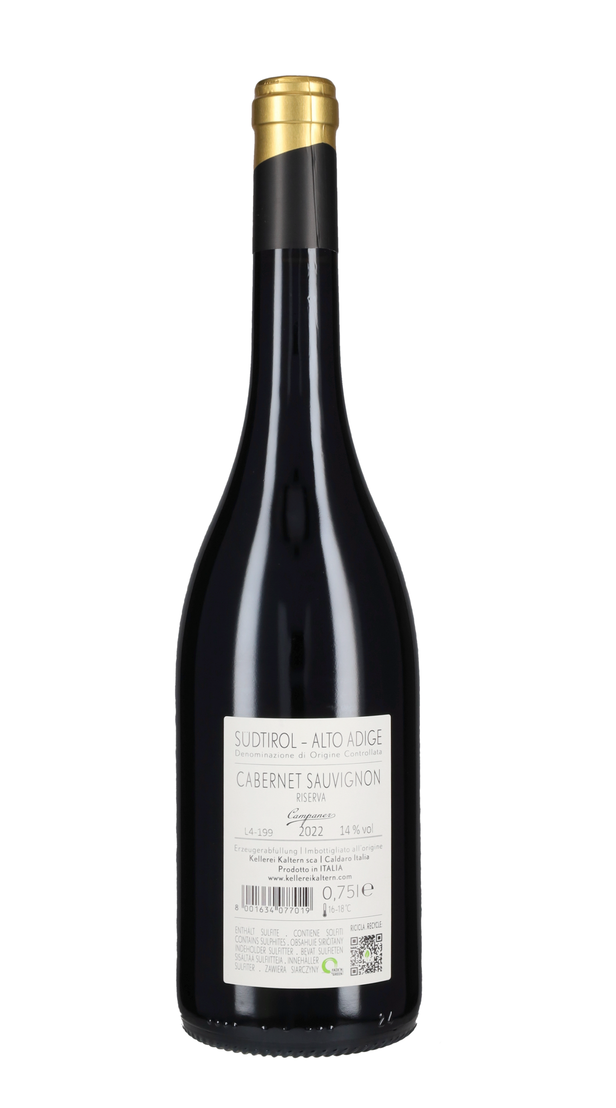 Cabernet Sauvignon Riserva 'Campaner' Cantina di Caldaro Kaltern 2022