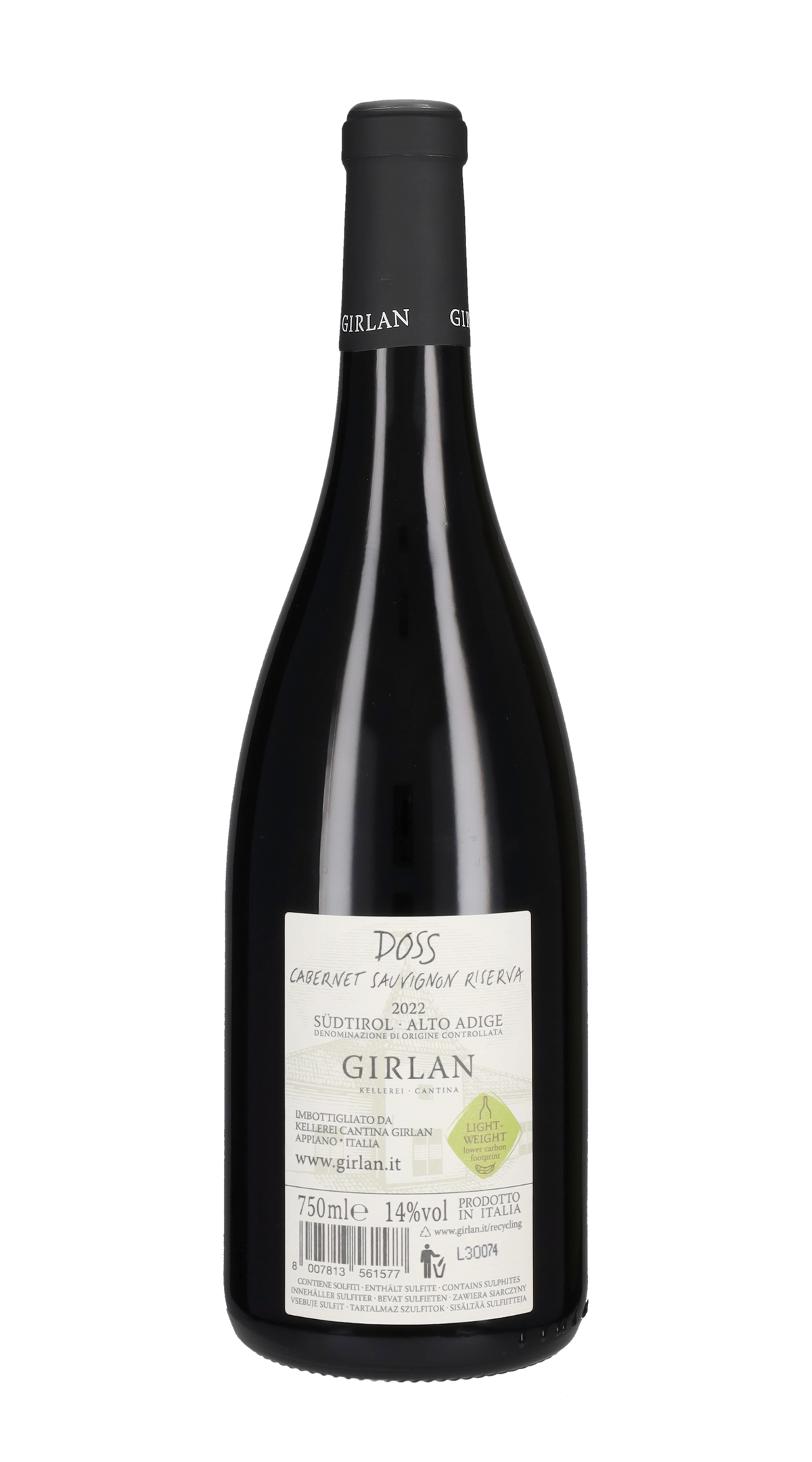 Cabernet Sauvignon Riserva 'Doss' Girlan 2022