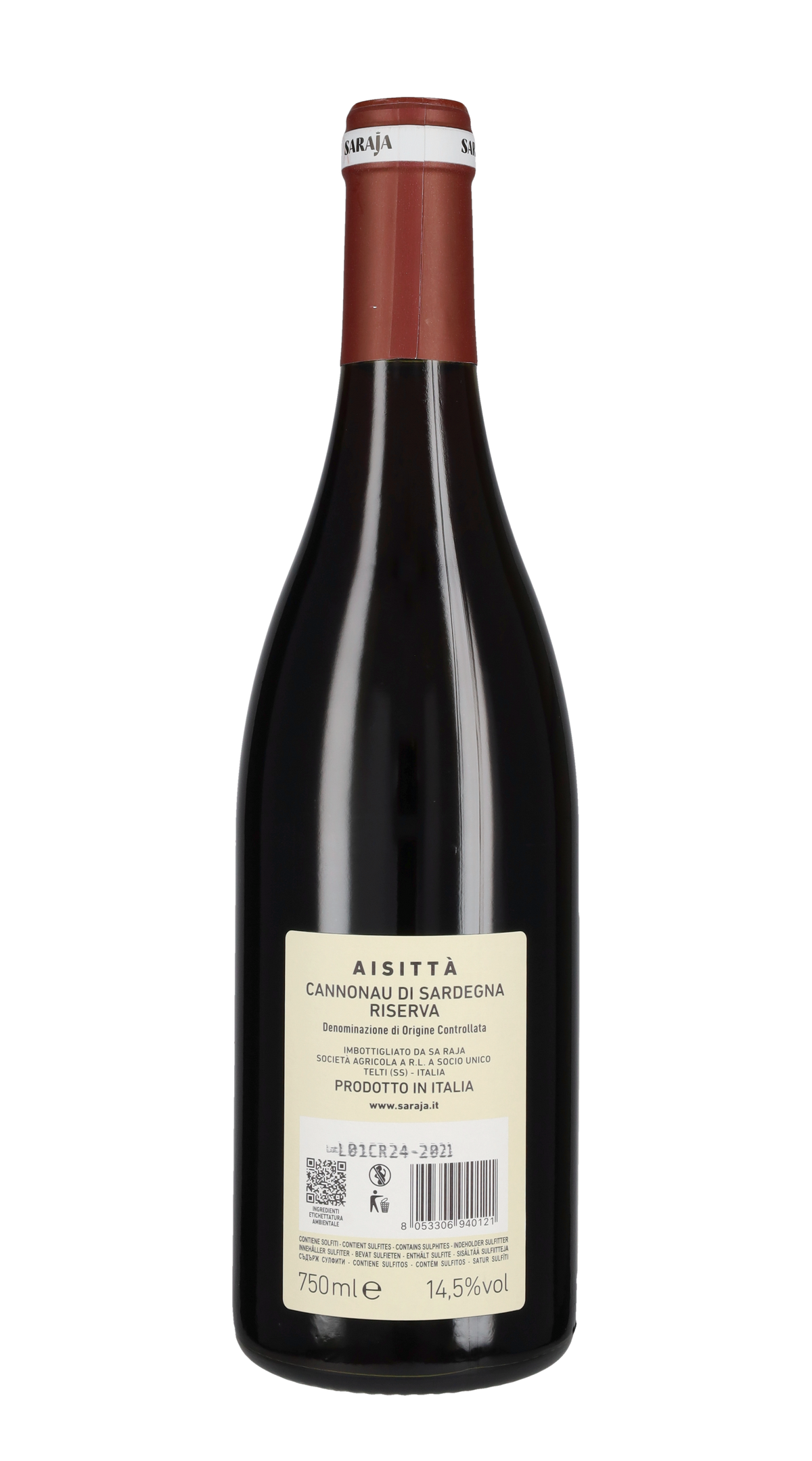 Cannonau di Sardegna Riserva 'Aisittà' Sa Raja 2021
