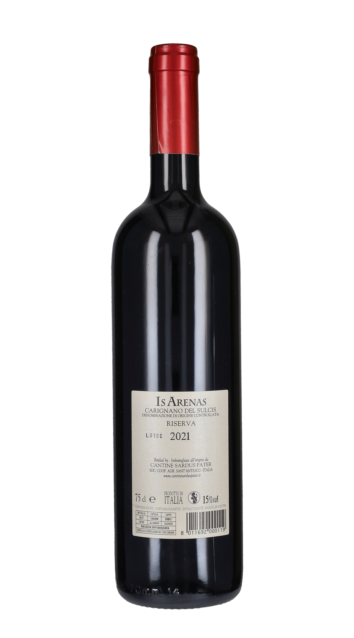 Carignano del Sulcis Riserva 'Is Arenas' Sardus Pater 2021