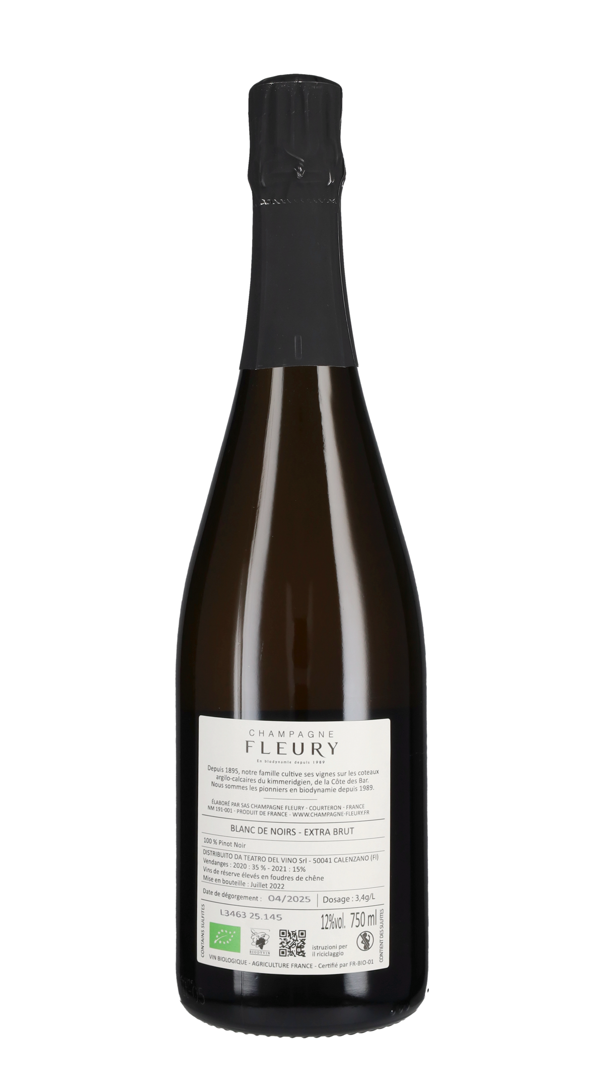 Champagne Brut Blanc de Noirs Fleury