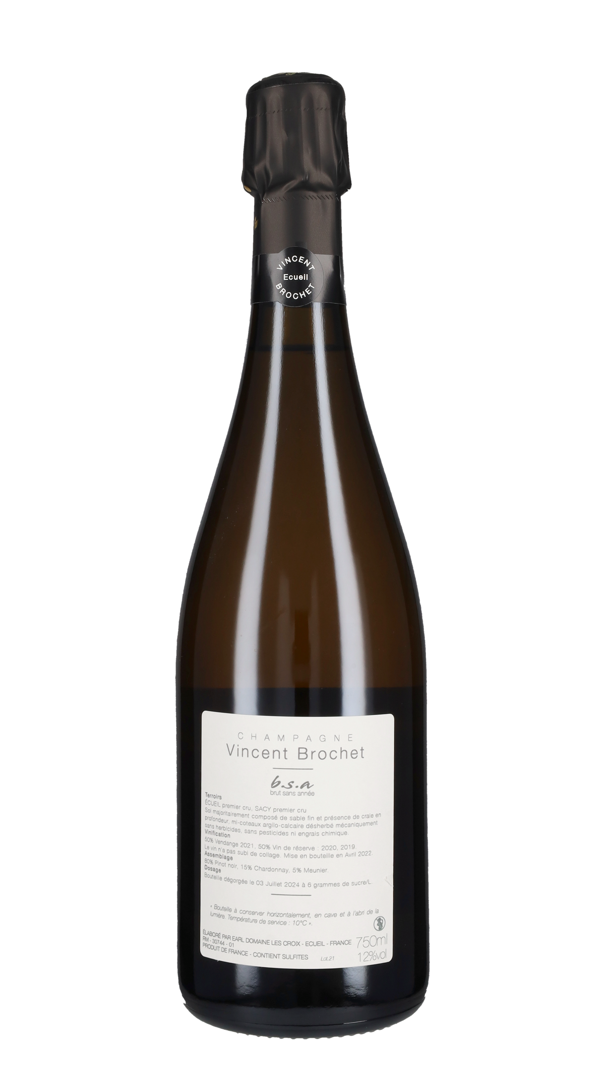 Champagne Brut 'B.S.A' Vincent Brochet
