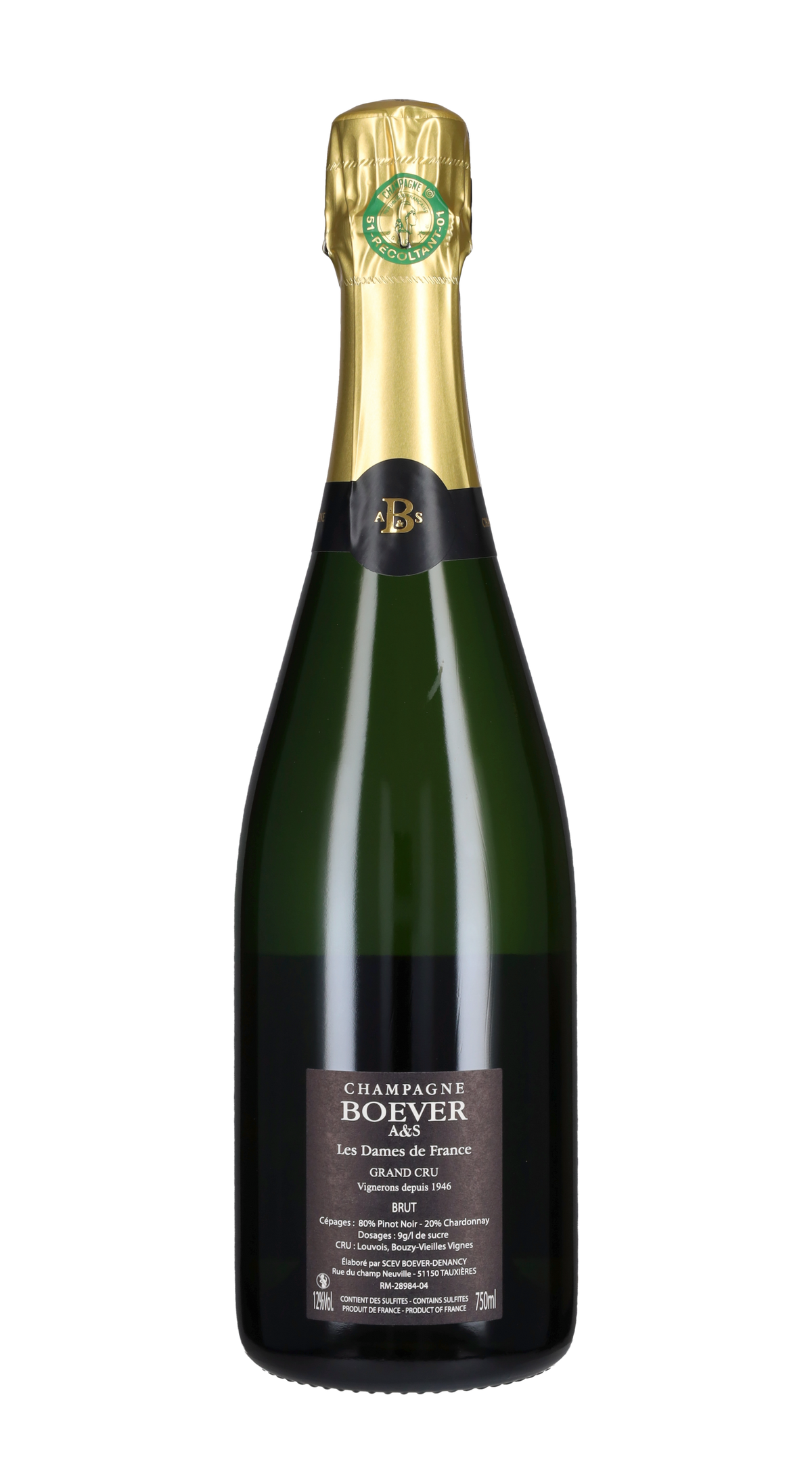 Champagne Brut Grand Cru 'Des Dames de France' Boever A&S