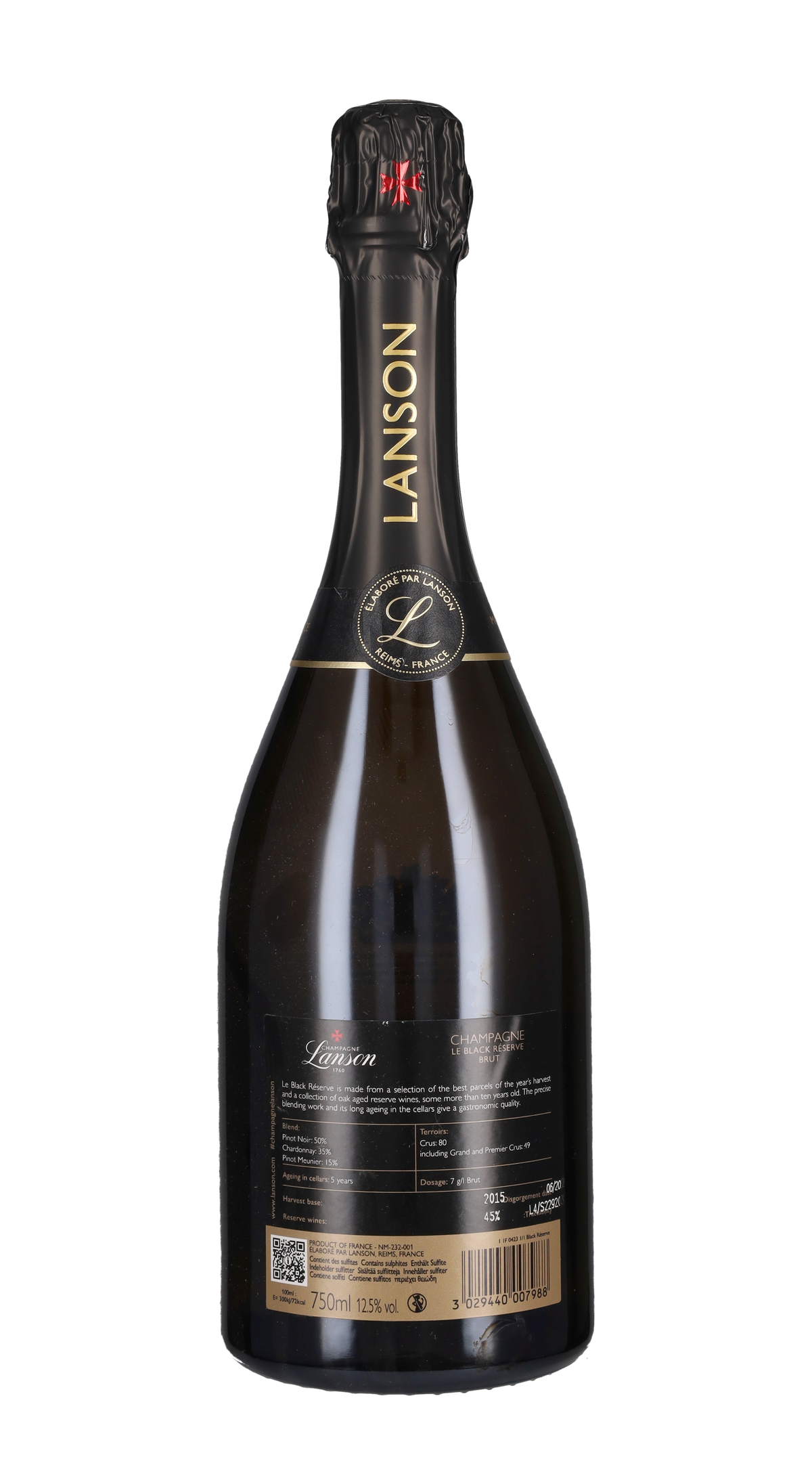 Champagne Brut 'Le Black Reserve' Lanson